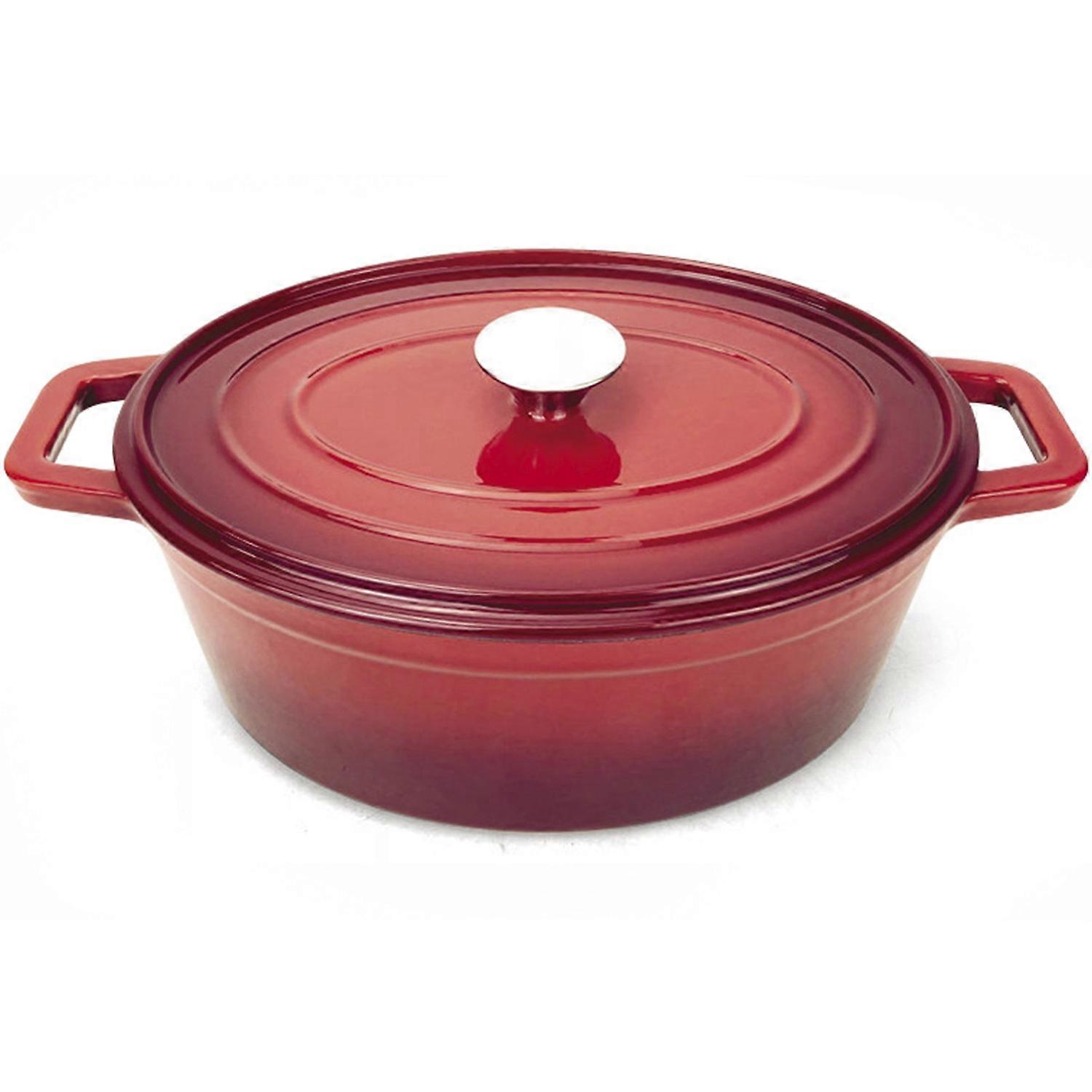 Cocotte en fonte émaillée 7 l rouge - Hendi 626825
