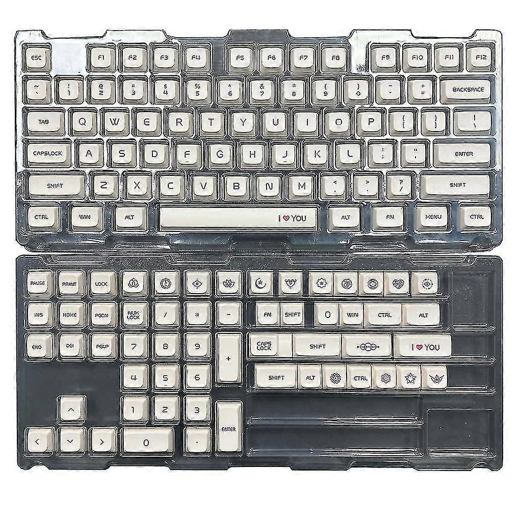 132-keys XDA Profile Custom Keycap, PBT Dye Sublimation for Various Keyboards