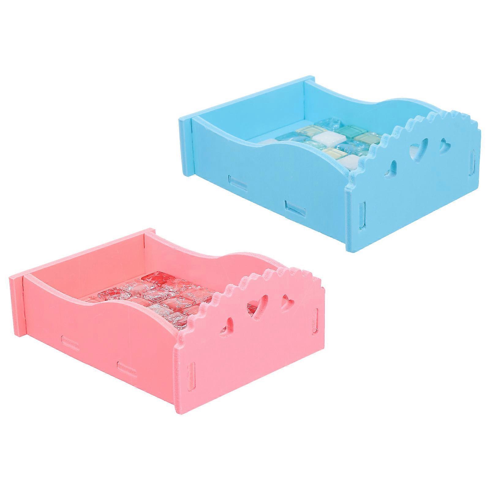 Pet Summer Mat Hamster Summer Bed Cooling Function Small Animals Rectangular Shape Chewing Area 2Pcs
