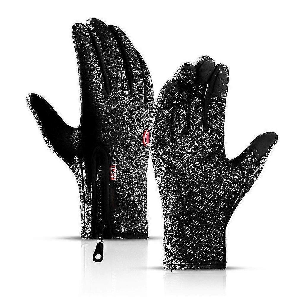 Gants d’hiver Hommes Femmes Gants thermiques à écran tactile pour route VTT Moto Moto