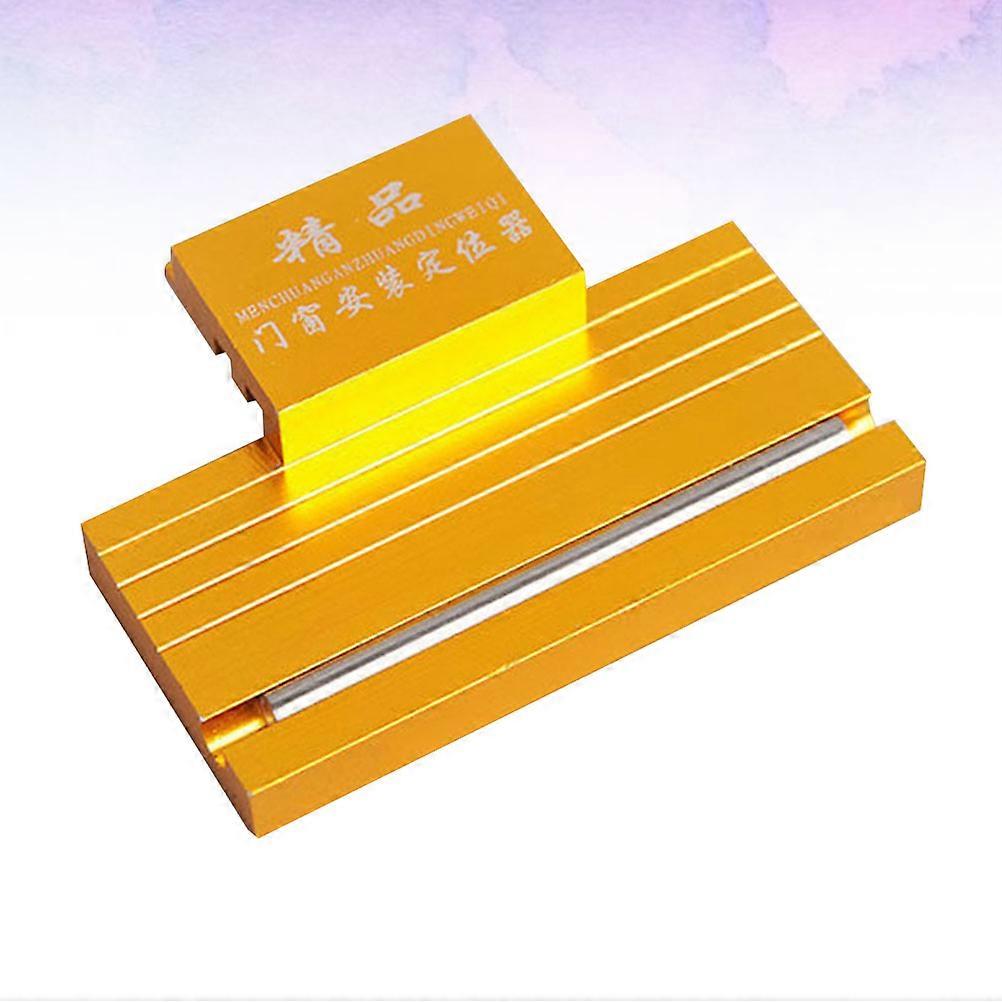 Casement Window Locator Aluminium Alloy Sash Installation Tool Professional Use Golden 9.5*7.5cm Window Positioning 1Pcs