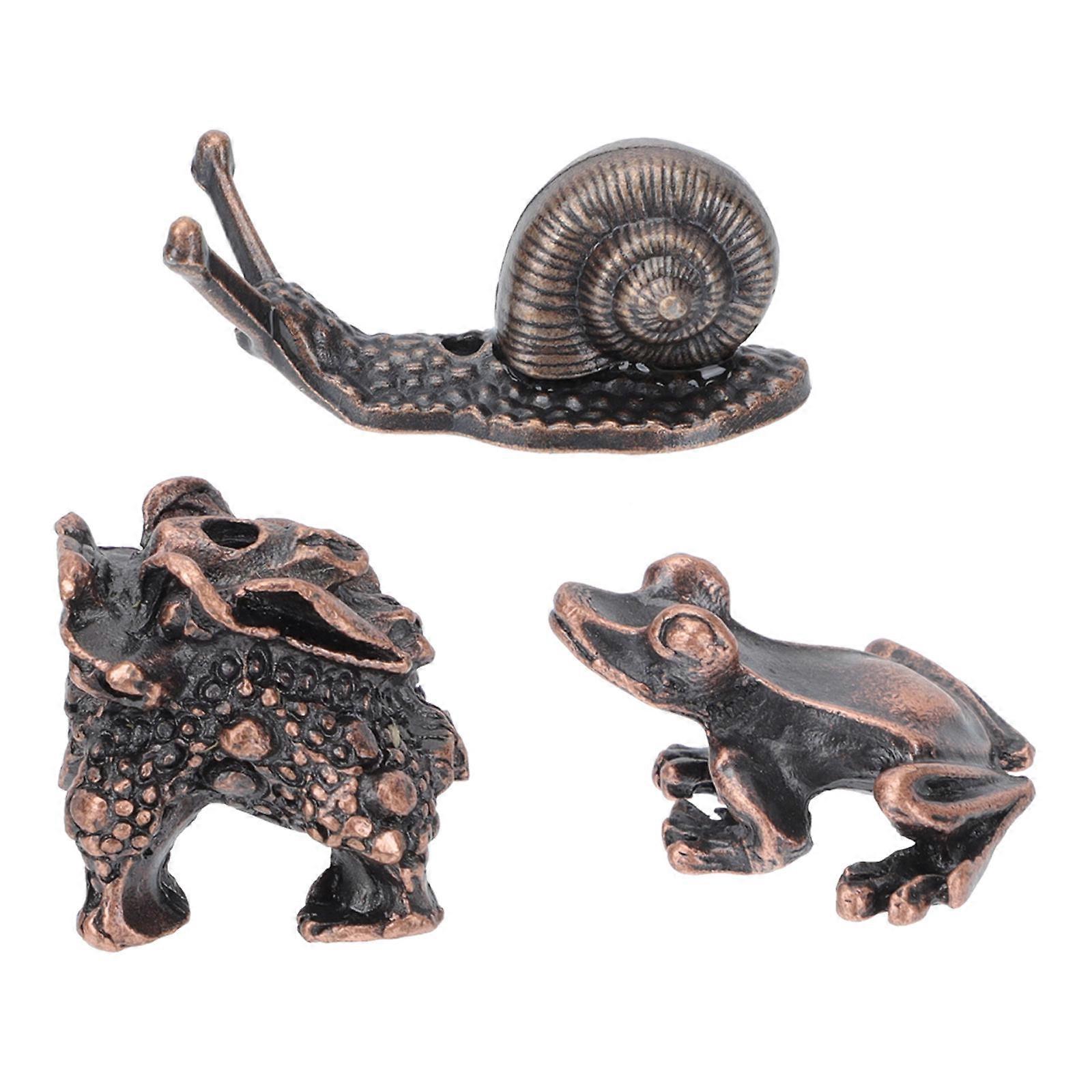 Perfume Holders Brass Desktop Ornament Home Dormitory Snail Shape 3Set