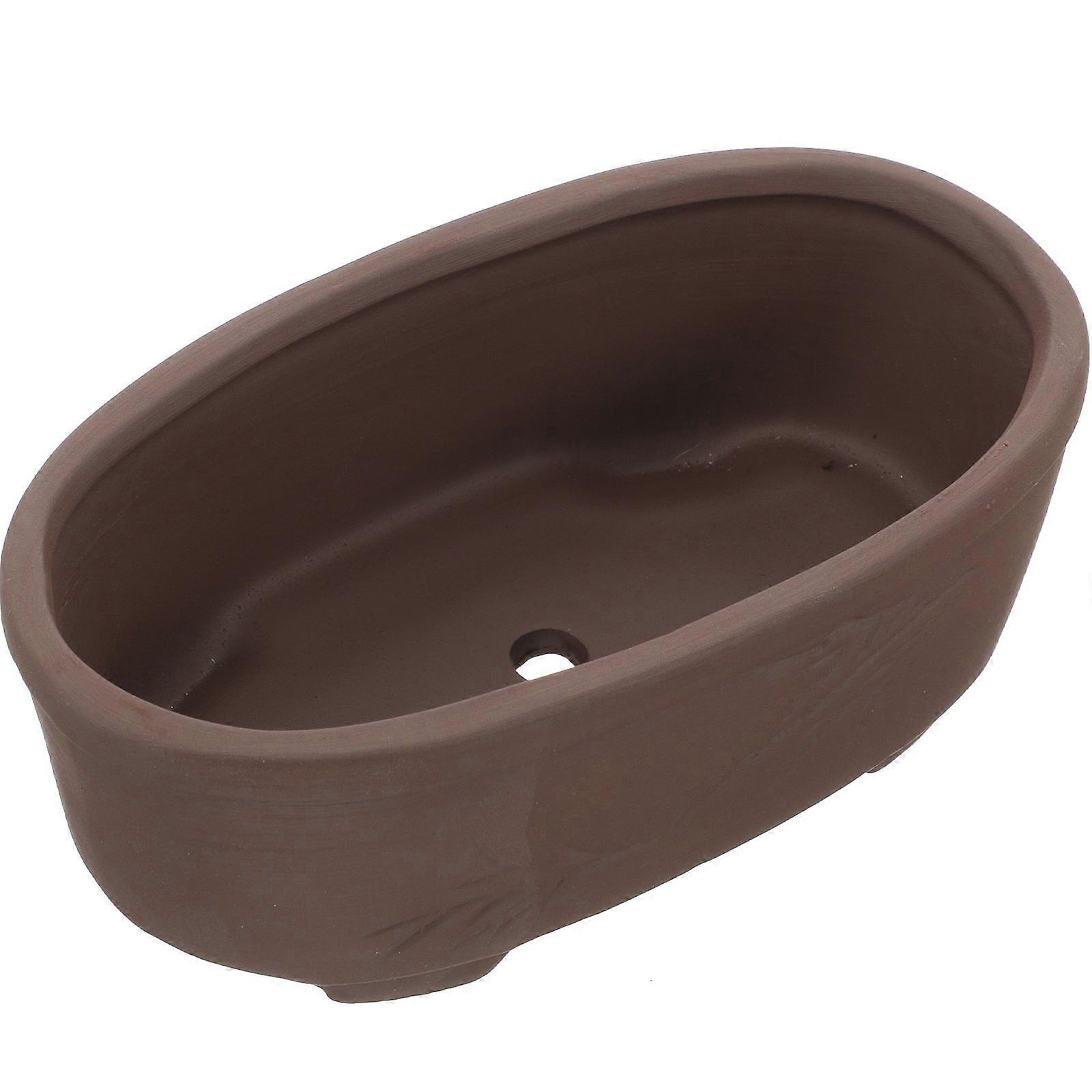 Bowl Flower Pot Clay Nursery Pot Room Plant Lovers 1Set