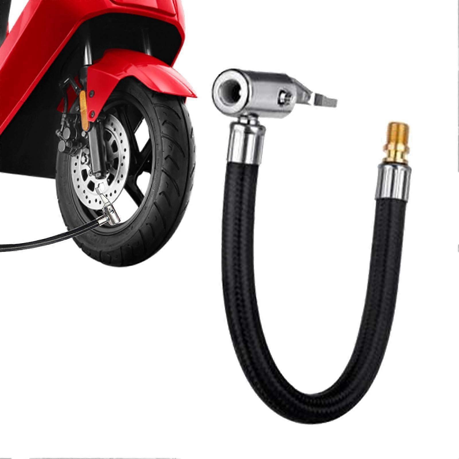 Tire inflation nozzle – performance tire inflator gauge Extension tube for bicycles, cars, vehicles
