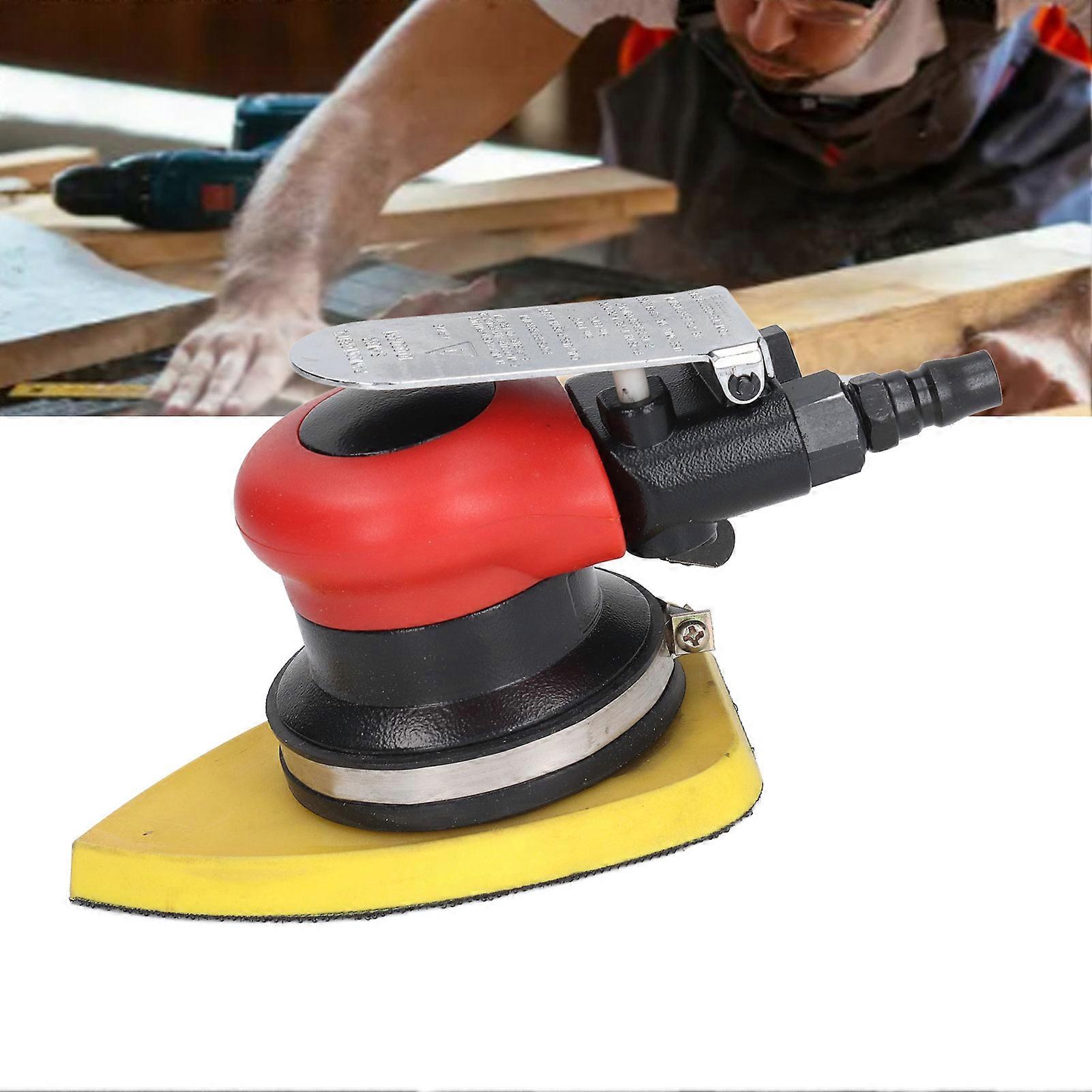 1/4in Air Powered Sander Polisher 90PSI Triangle Long Vibration Pneumatic Sanding Machine 10000RPM