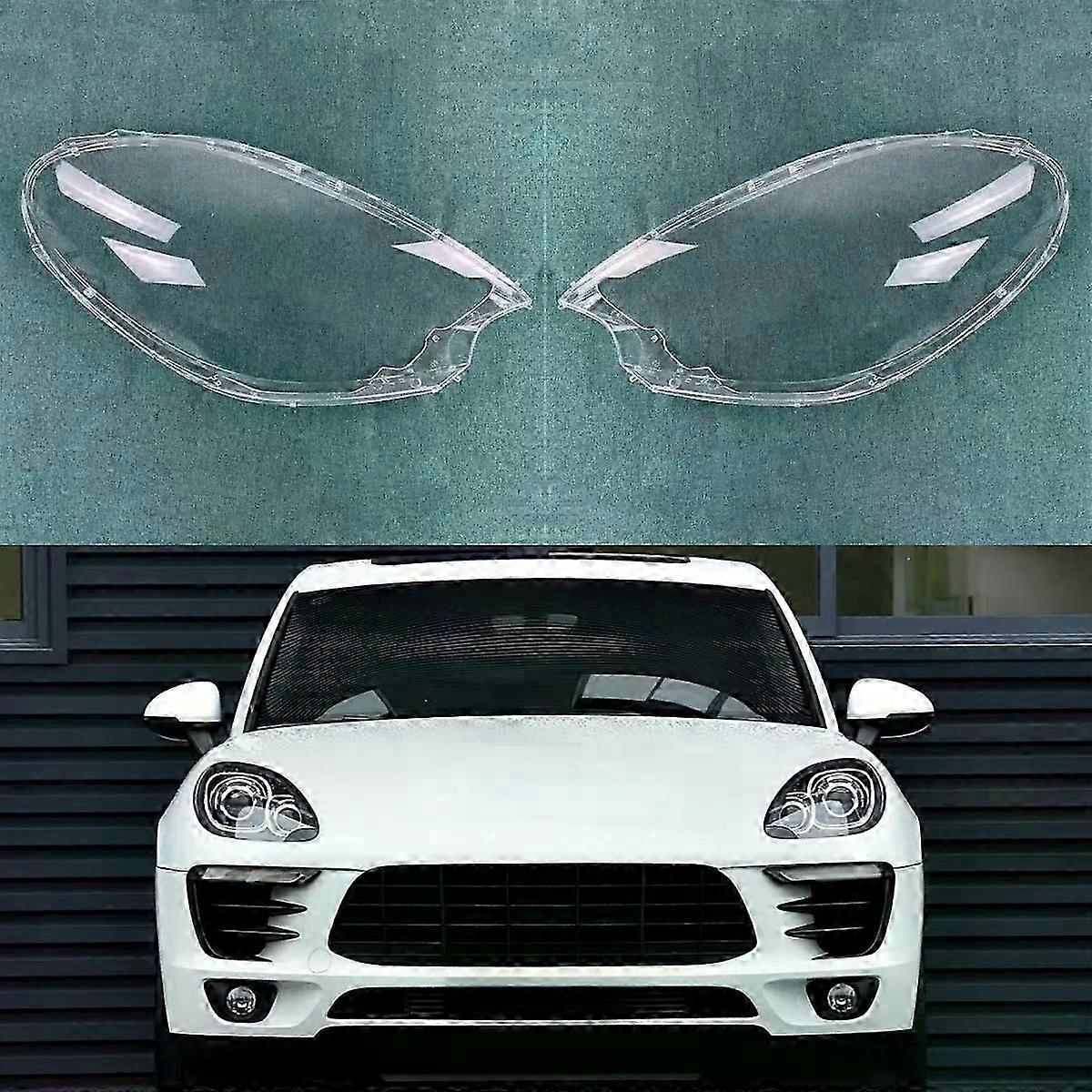 High Qualityfor Macan 2014 2015 2016 2017 Transparent Cover Lamp Headlight Shell Replace Lampshade Plexiglass
