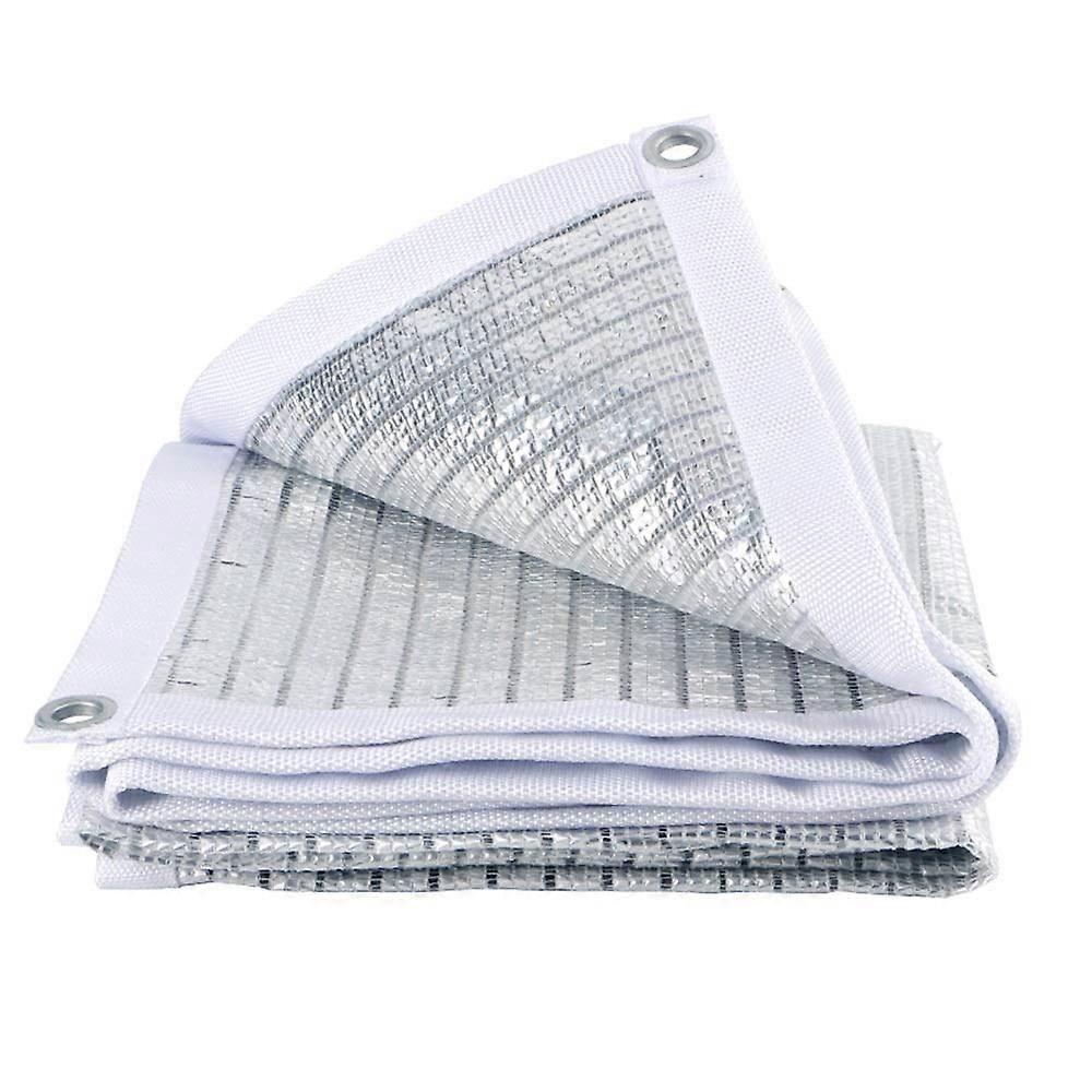 2m x 5m Aluminum Foil Shade Netting Reflective Greenhouse Balcony Roof Shading Insulation and Dust Cover Thickened with Encrypted Technology