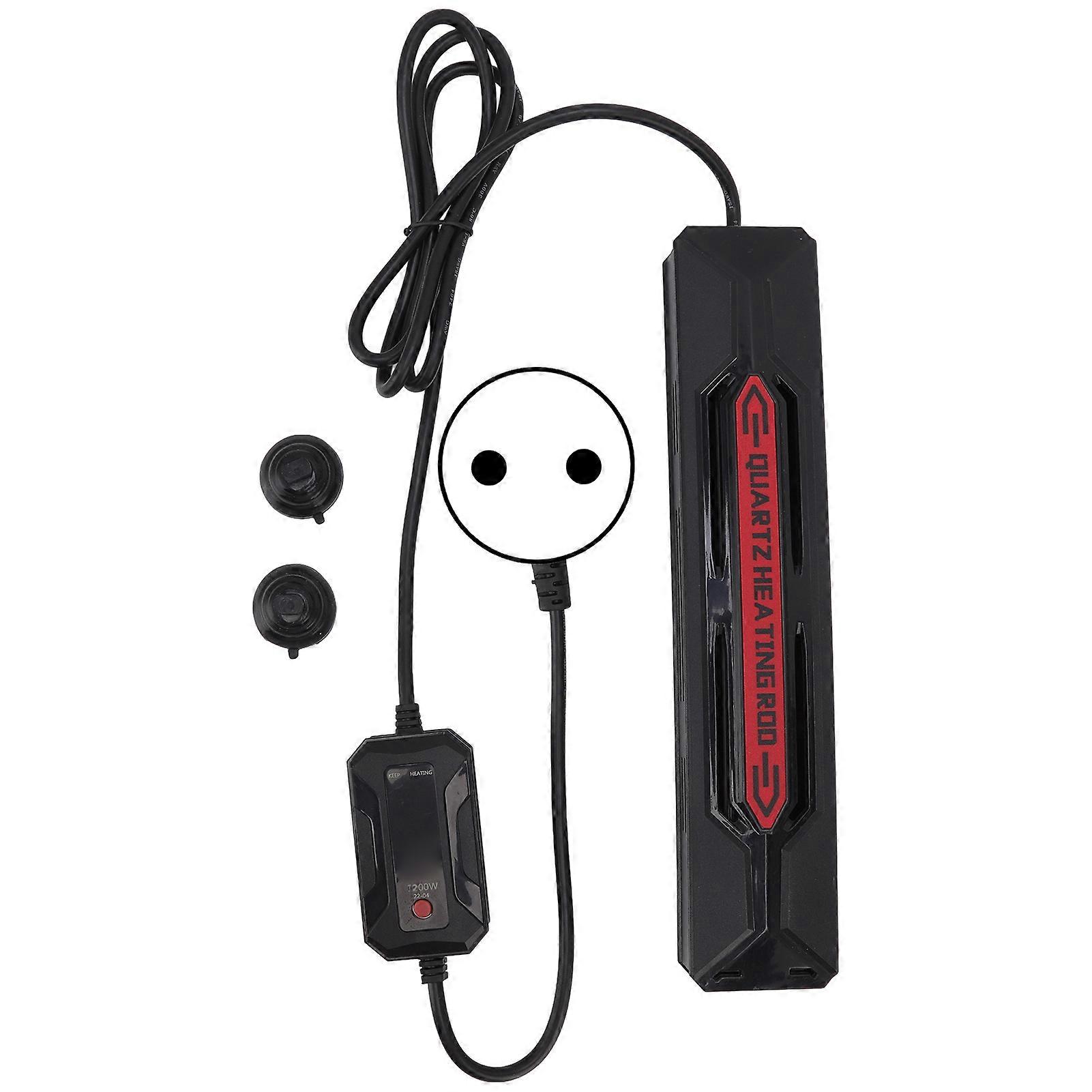 Aquarium Heater Quartz Glass Explosion Proof Energy Saving Constant Temp Fish Tank Heating Rod with LED Controller 1200W EU Plug 220V