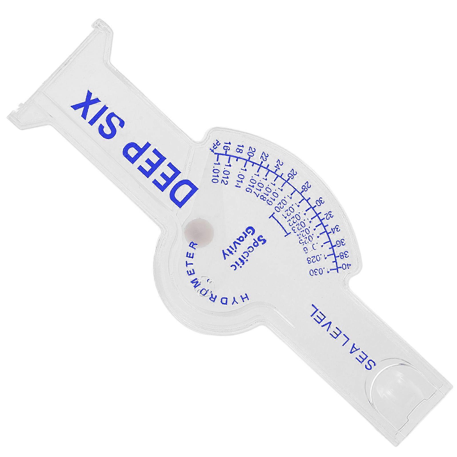 Salt Tester Hydrometer Salt Water Meter For Fish Tank Aquarium Maintenance Rectangle Type Measures Specific Gravity 1Set
