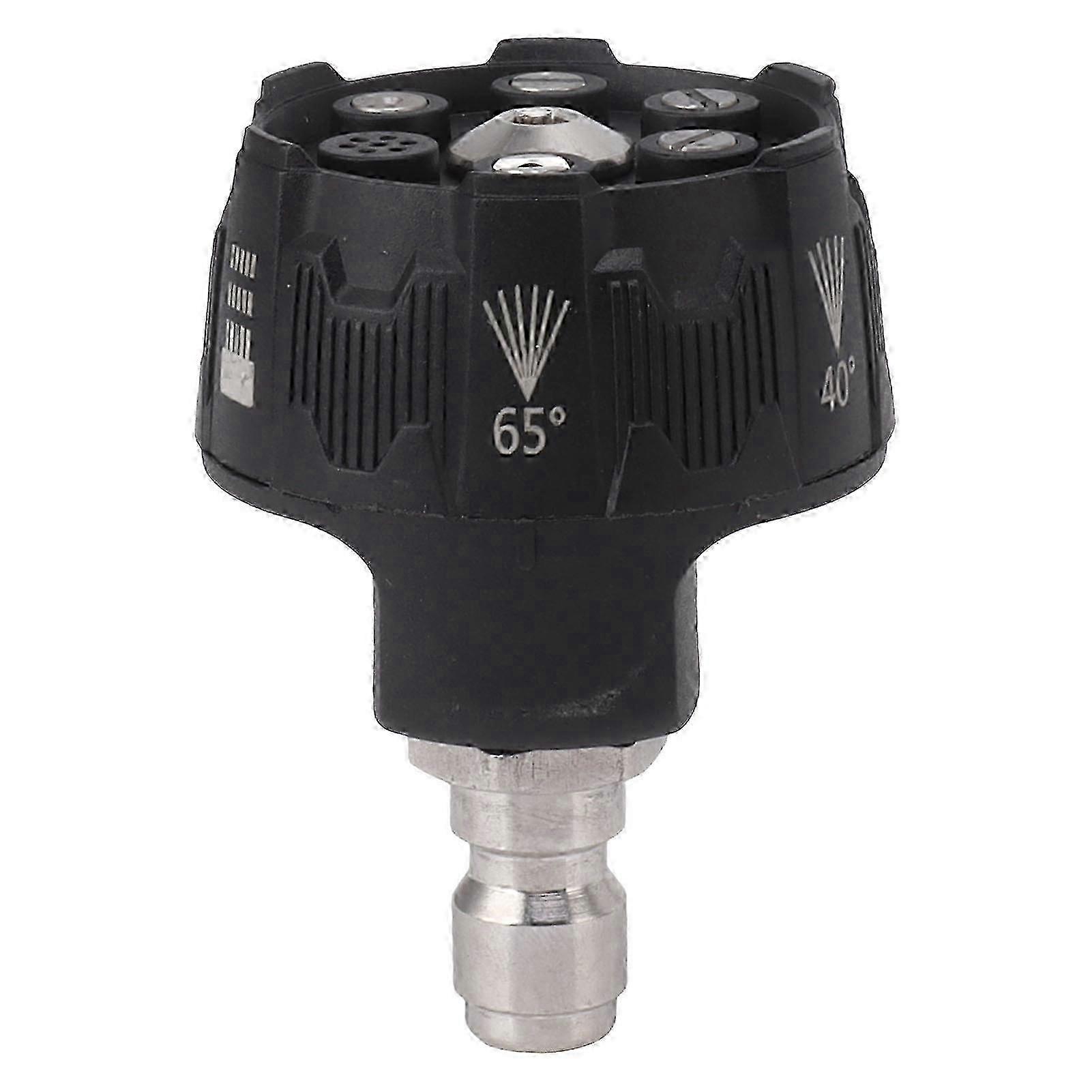 Multifunctional 6 in 1 Adjustable Pressure Washer Spray Nozzle with 1/4 Plug Interface