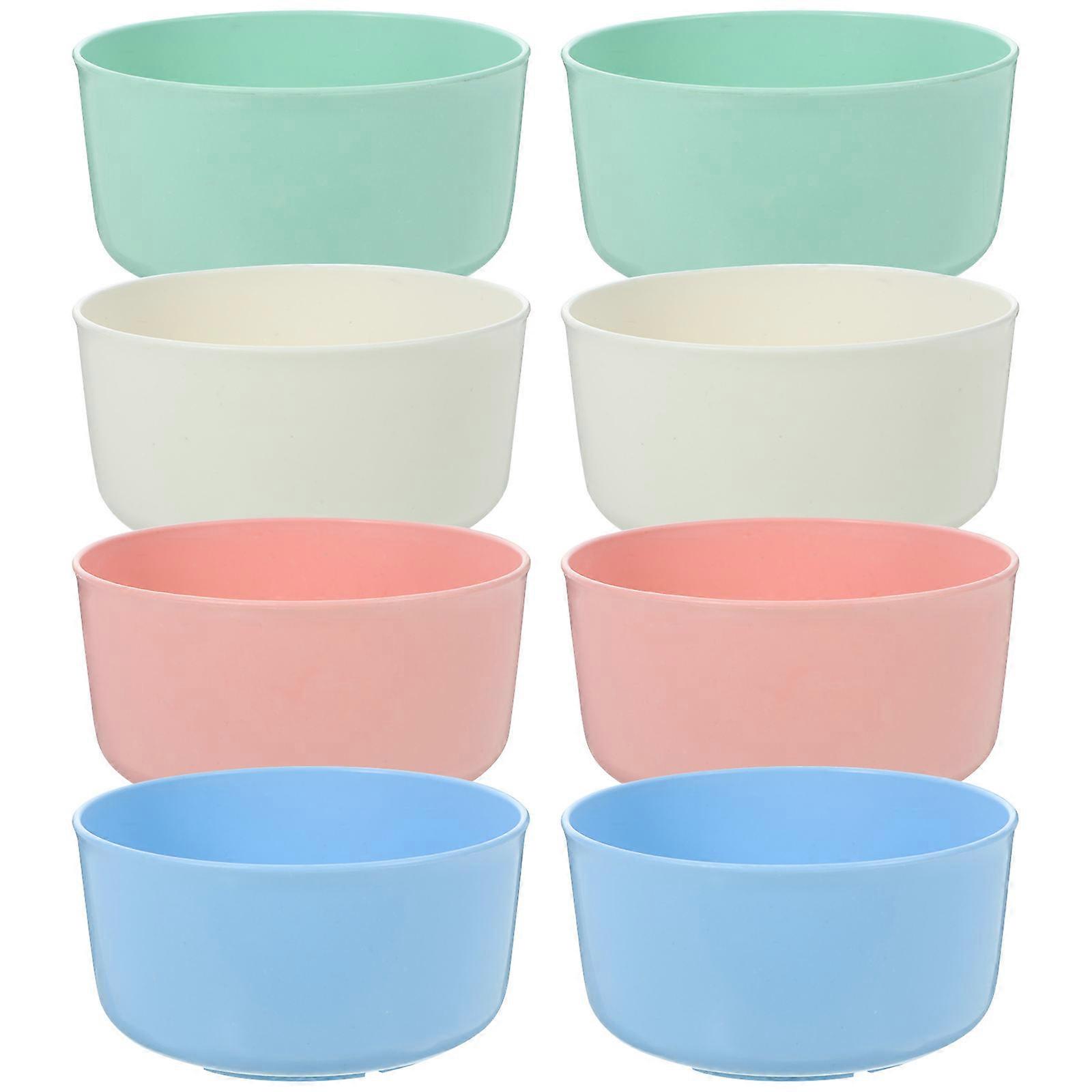 Cereal Bowls For Kids Photo Prop Thermally Insulated Assorted Color 11.5X11.5X6CM 8Pcs