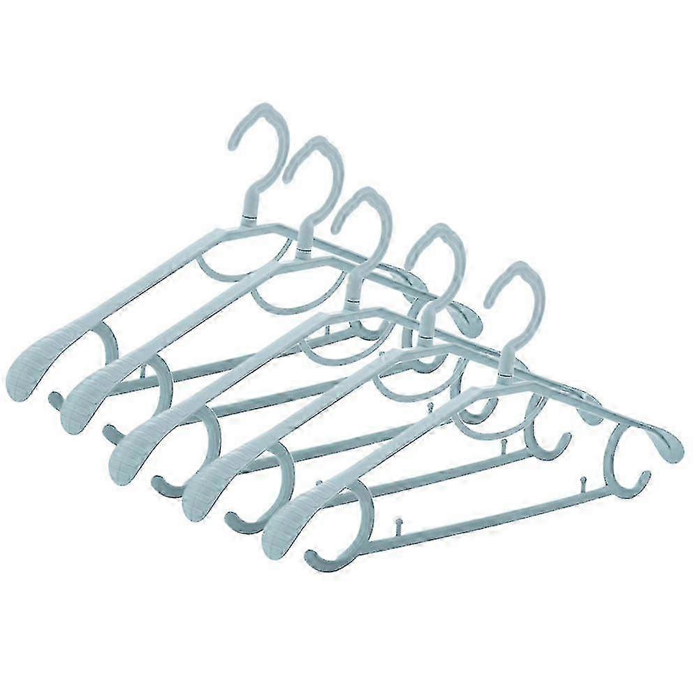 5pcs Plastic Clothes Bracket Non-Marking Clothes Hanger Home Skidproof Hanger