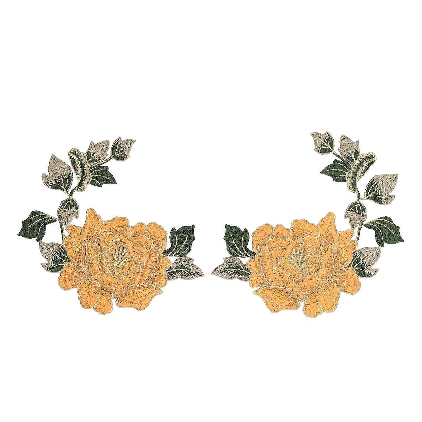2025 Dernier Modèle 1 Paire Fleur Broderie Patches Beau Motif De Fleurs
