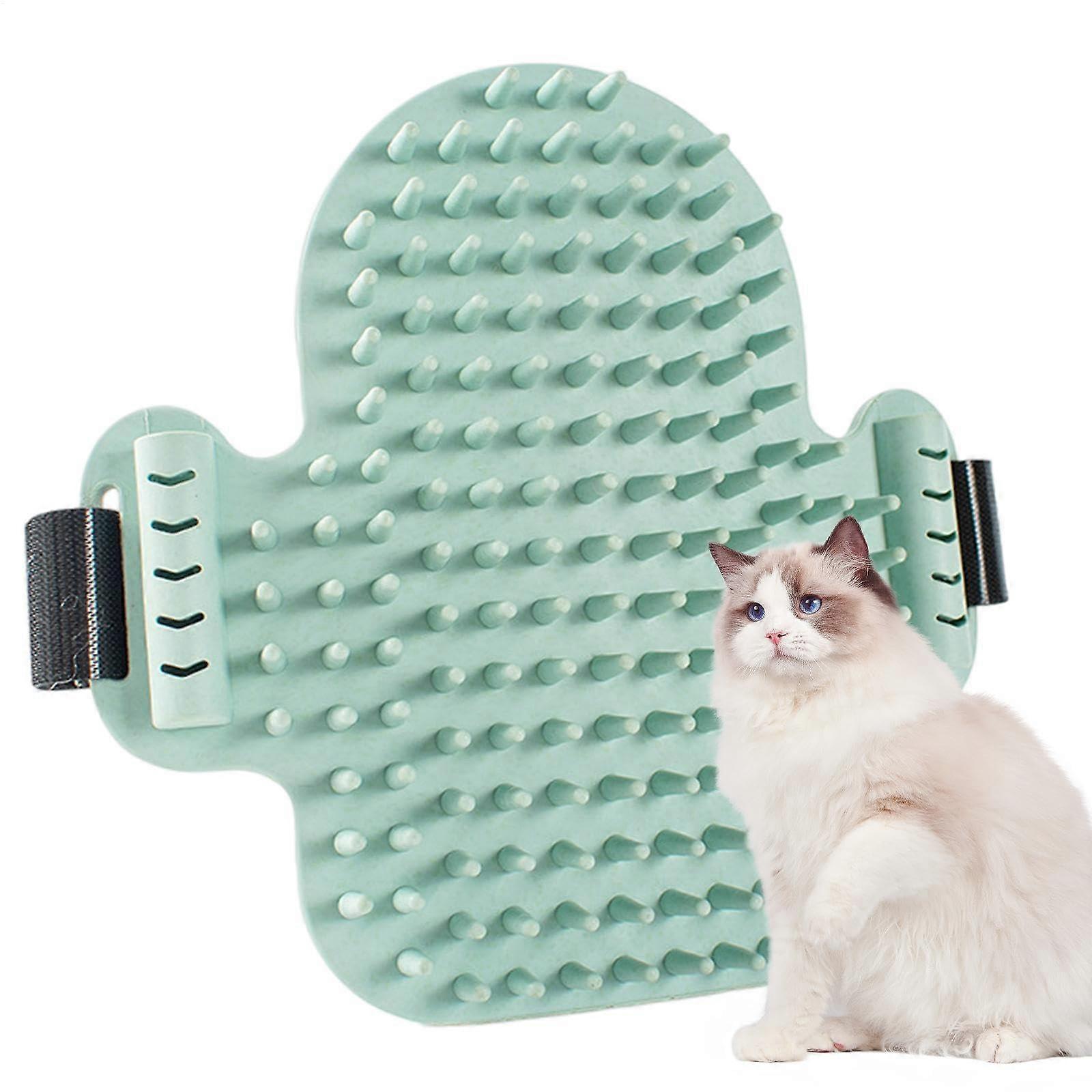 Wallmounted selfmassage brush with catnip for cats dogs