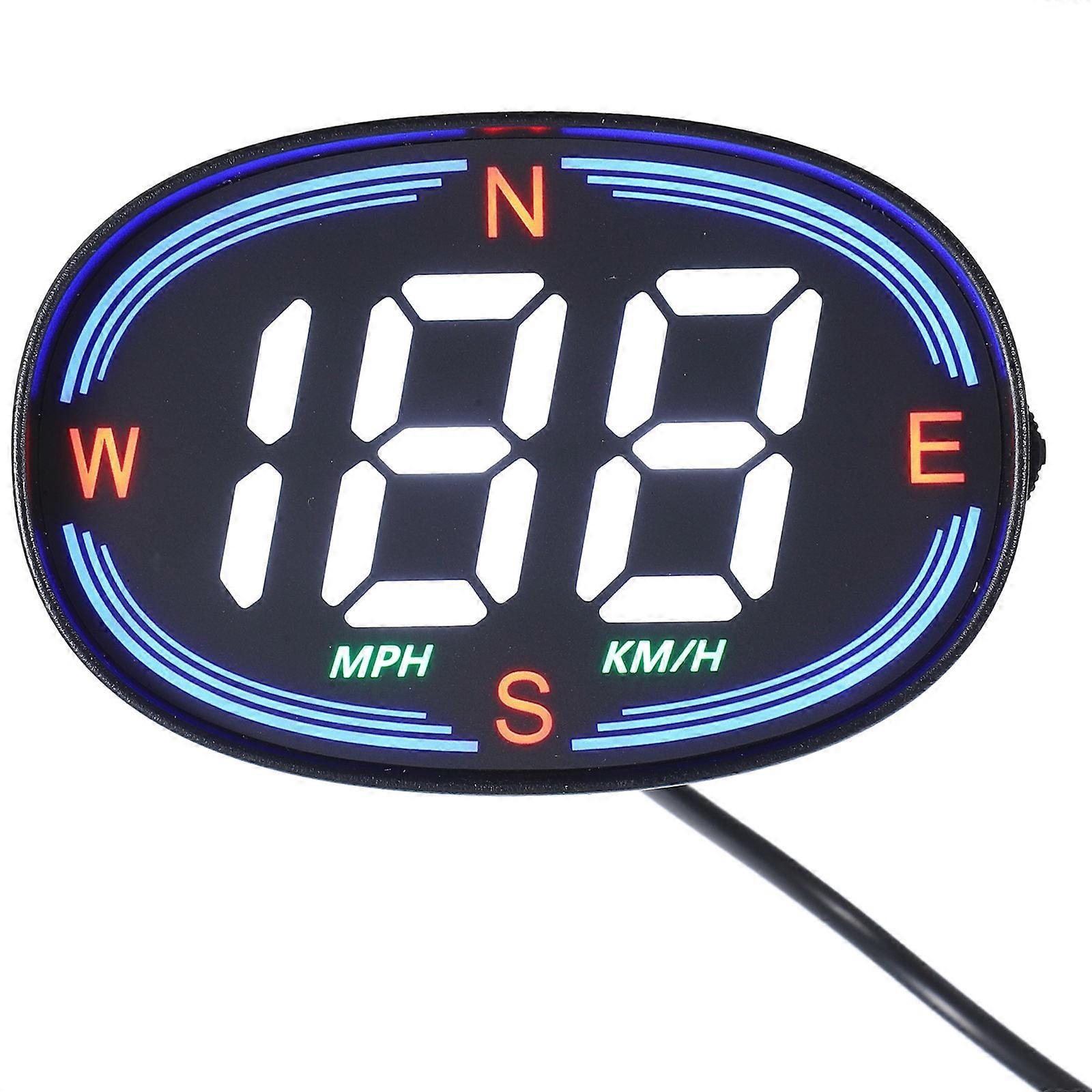 Vehicle Display Universal Digital Speedometer Gps Compass Real Time Information Display 1Set