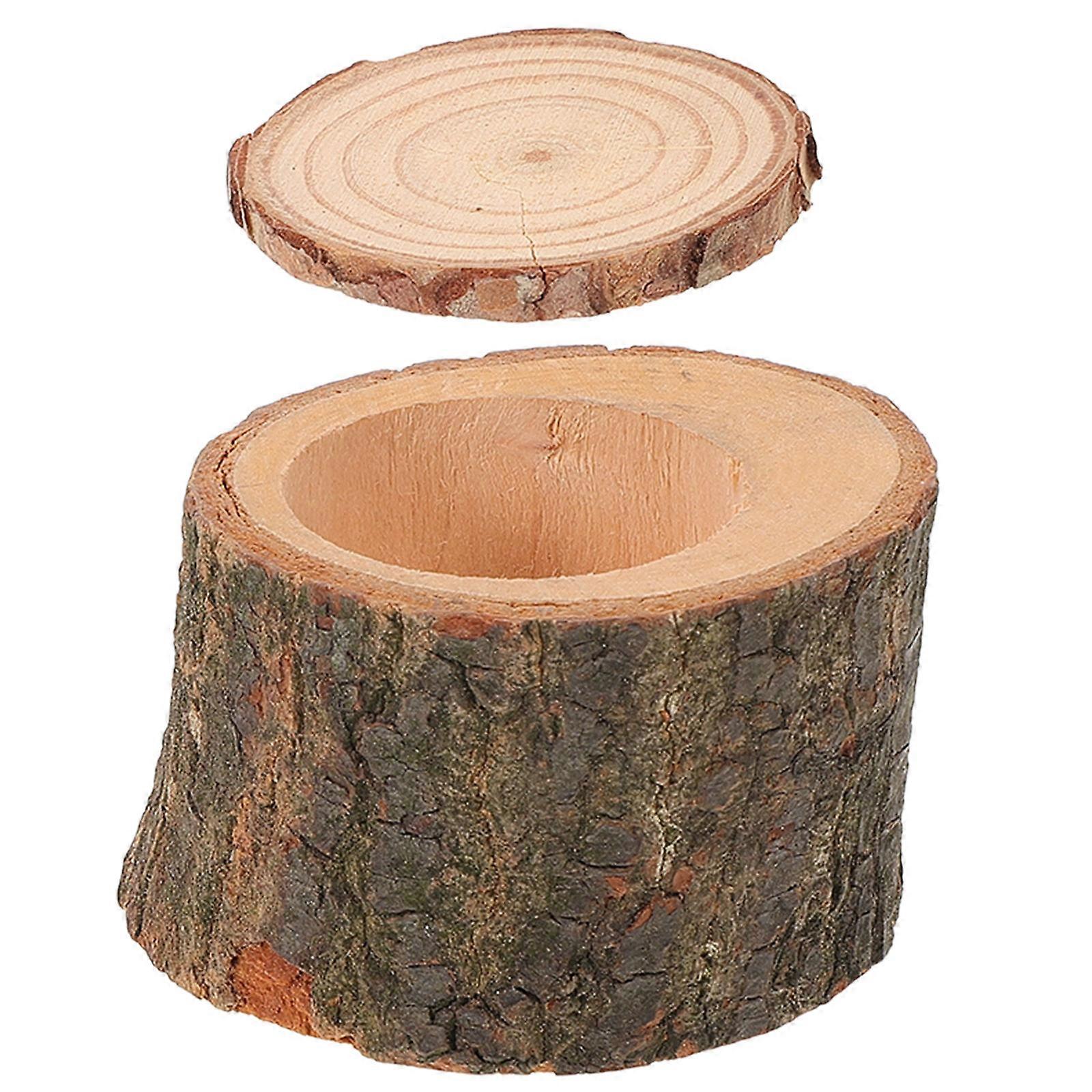 Compact Durable Wooden Pet Bowl with Lid for Hamsters, Guinea Pigs & Parrots – Small Animal Feeding Dish for Comfortable Dining
