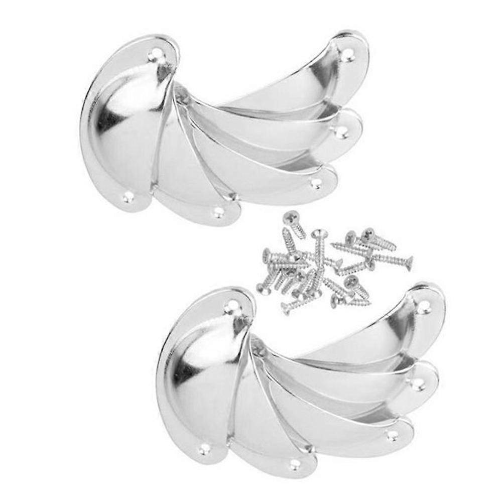 Furniture Drawer Handle Semicircle Iron Vintage Knobs Silver For Wardrobe 10Pcs