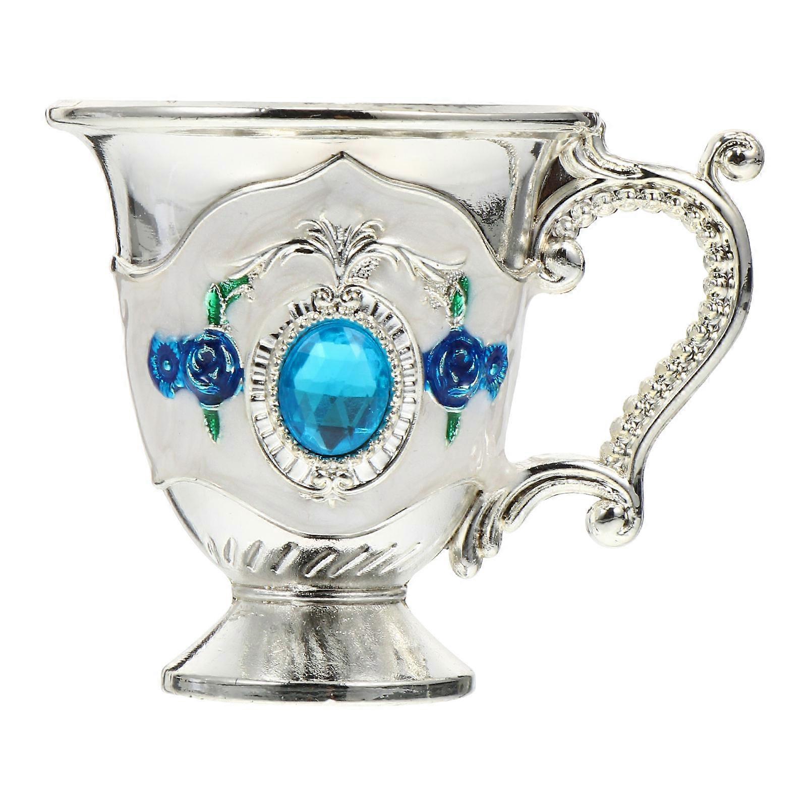 European Style Drinking Cup in White Color for Home Use Made of Zinc Alloy with Smooth Surface 1pc