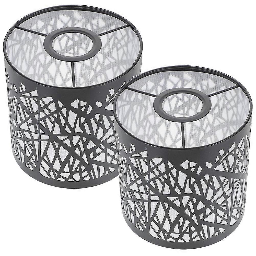 Lamp Shades For Floor Lamps Black Metal Lamp Shade Decorative And Sturdy Home Users 2Pcs