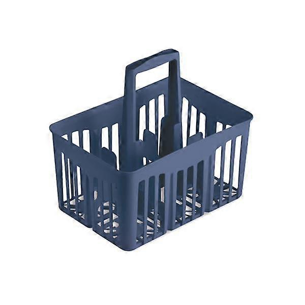 Bottle Holder 1 Lt 6 Spaces Stackable Blue Organiser Plastic Racks Compartment Canister