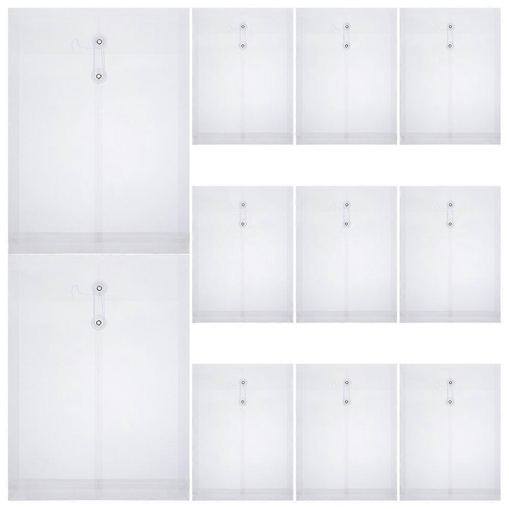 File Document Folders Transparent Material Prevent Loss 12Pack