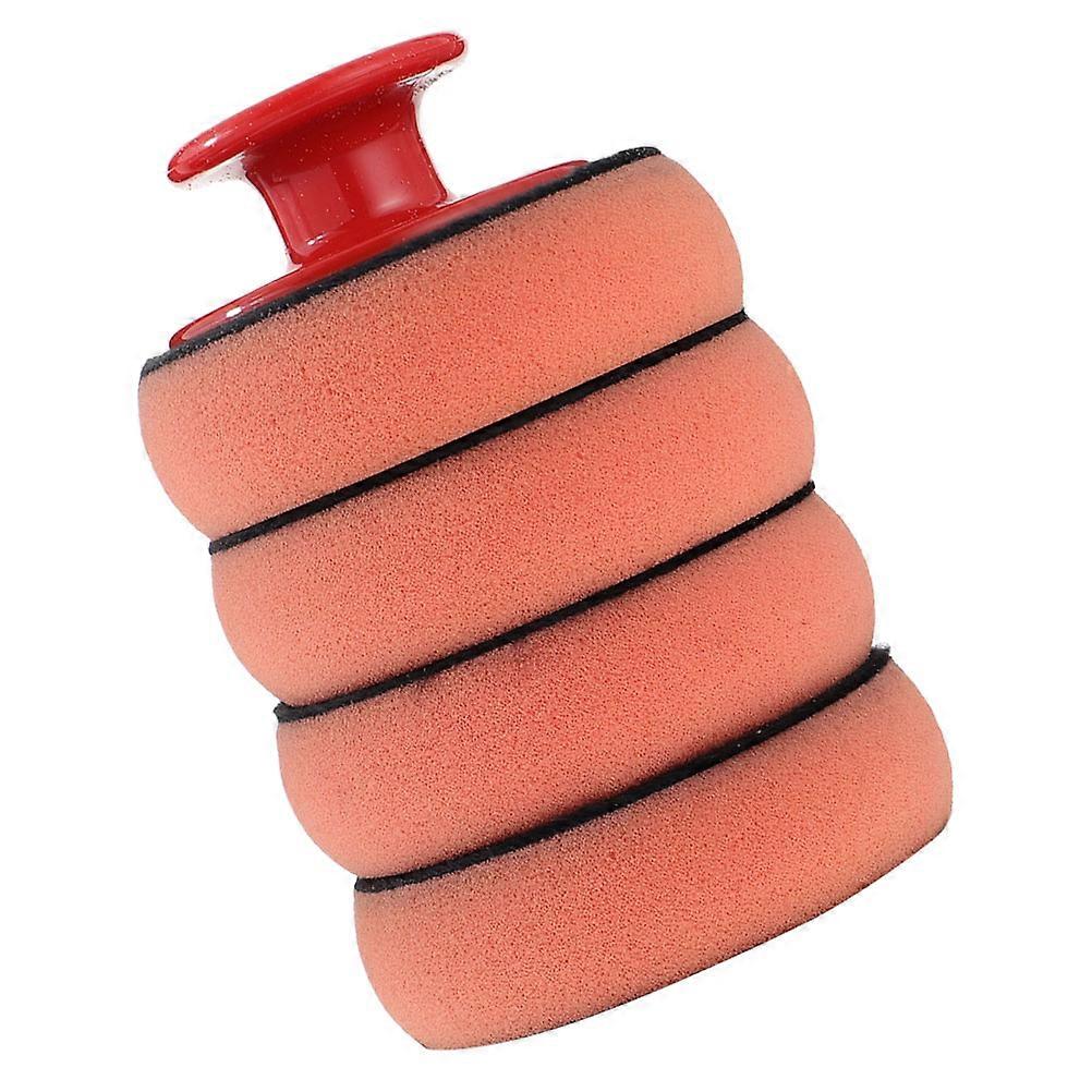 Microfiber Polish Pad Hand Buffing Pads Orange 9.00X9.00X2.50CM Polishing 1 Set