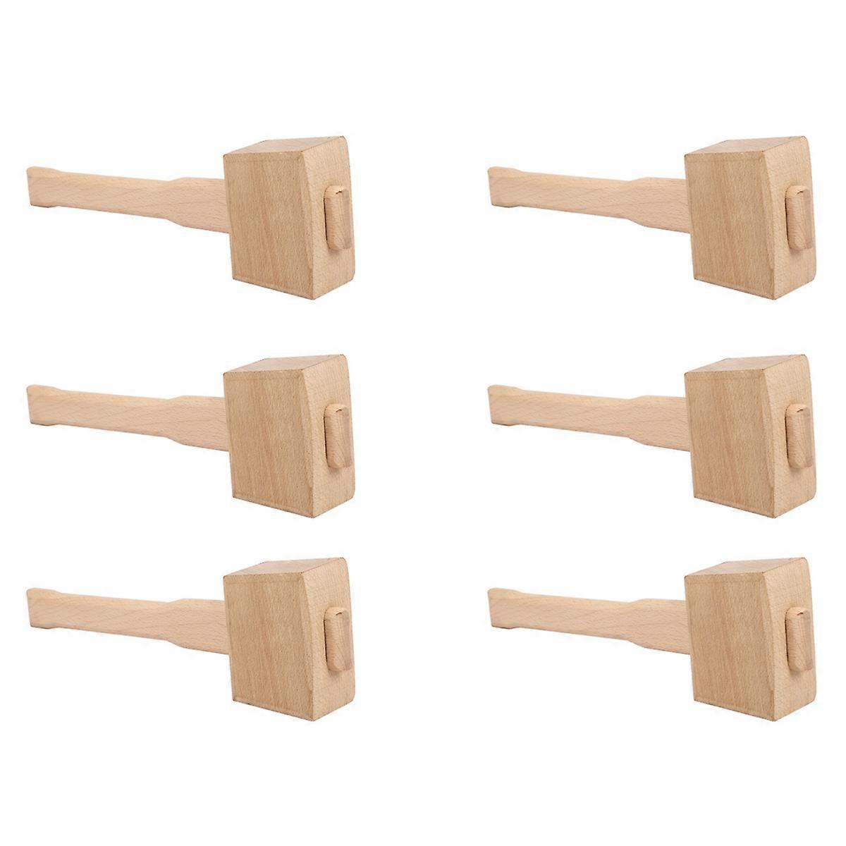 250mm Beech Solid Carpenter Wood Wooden Mallet Hammer Handle Tool