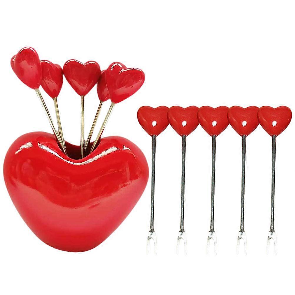 Fruit Toothpicks Metal Dessert Serving Party 75x6cm Base 1Set