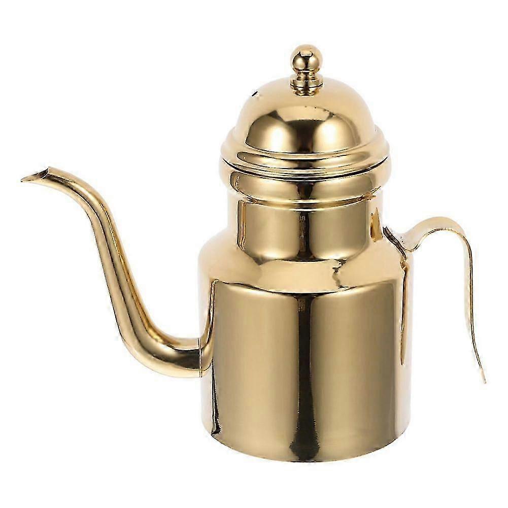 زجاجة زيت من الفولاذ المقاوم للصدأ ، موزع زيت زيتون 18 أونصة ، زجاجة زيت زيتون مع صنبور خال من التنقيط ، زيت دي