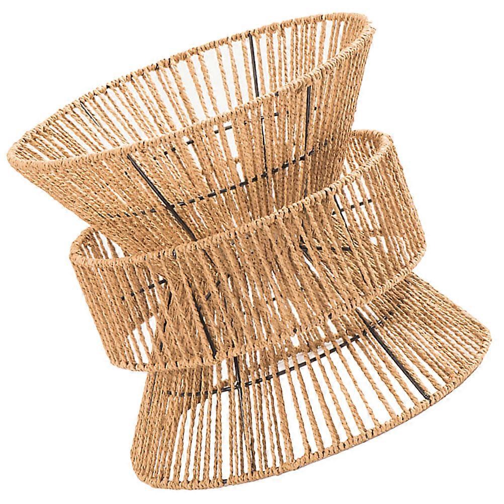Ceiling Light Shade Replacement Iron Lampshade Cage Hemp Rope 1Pack