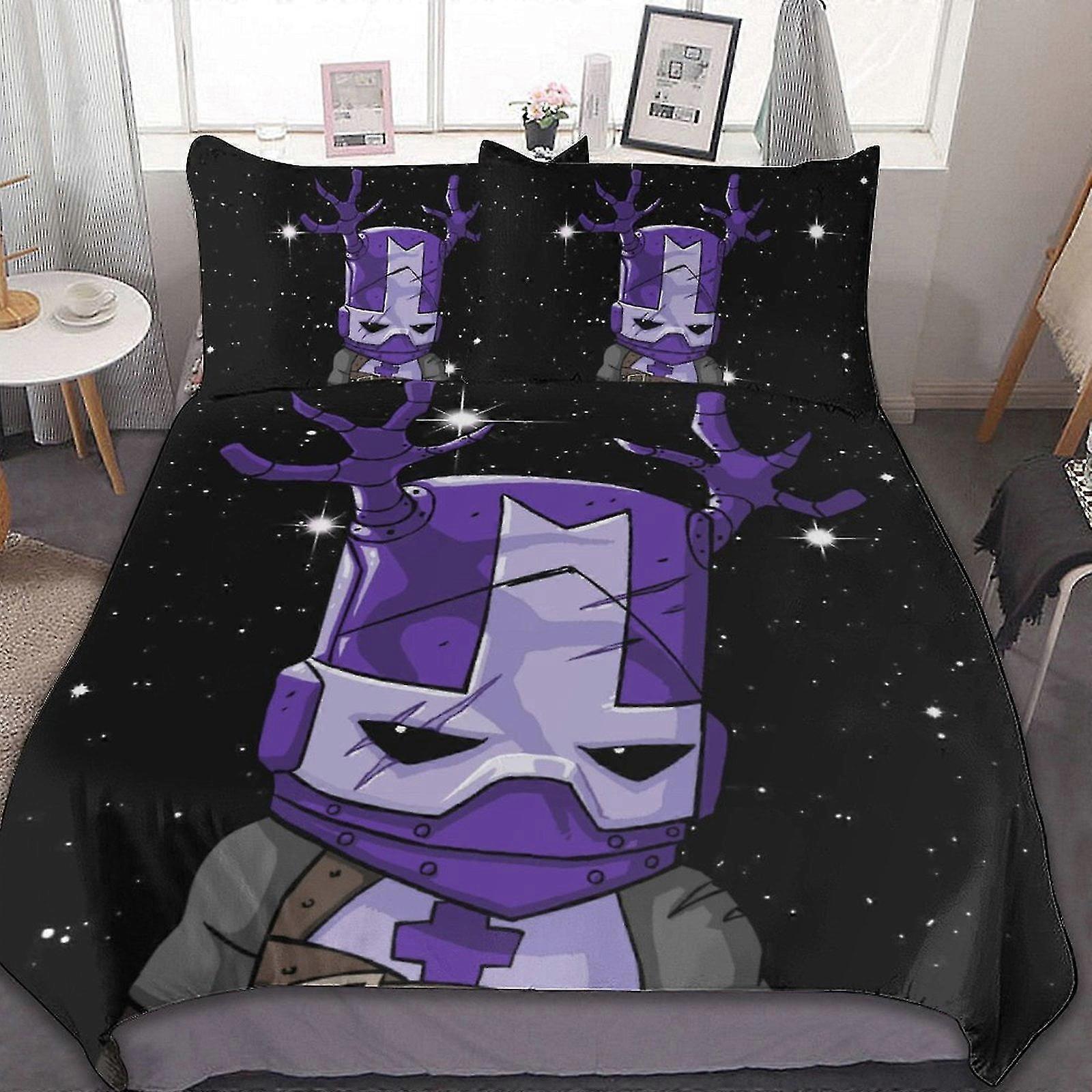 3 Pcs Bed Sheets Set Breathable Duvet Cover with 2 Pillow Sham Soft All Seasons Bedding Set for a Popular Game