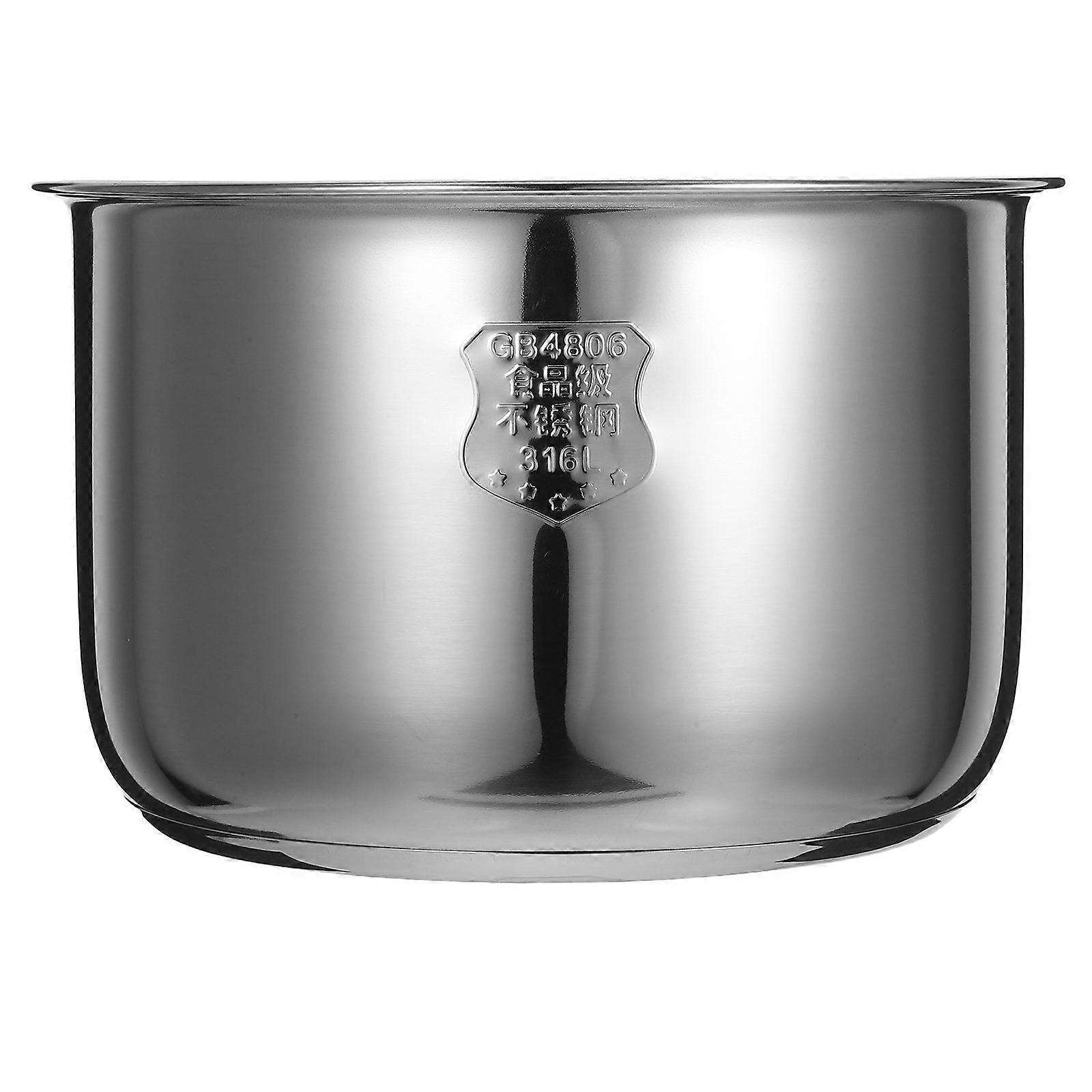 Rostfritt stål riskokarefoder elektrisk kokare innergryta silver