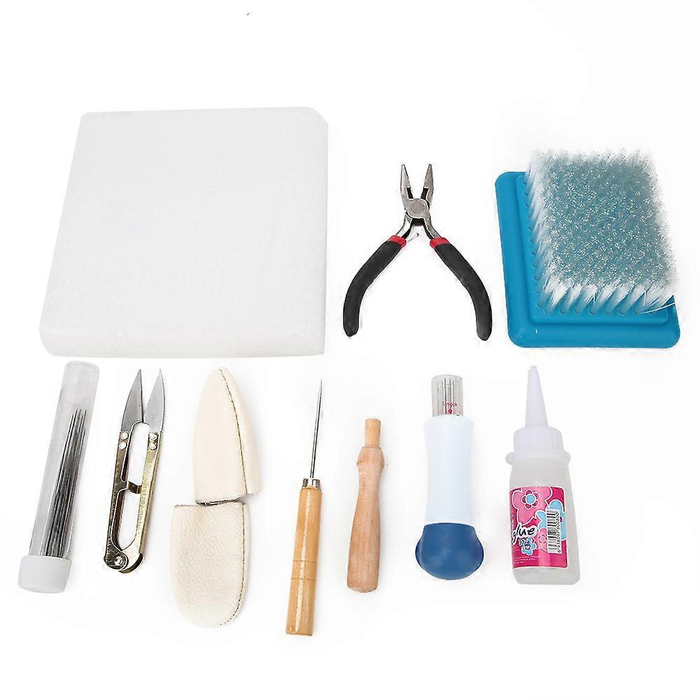 DIY HandCraft Wool Felting Tool Set Needle Felting Pen with Scissors Awl Pilers Tool Kit