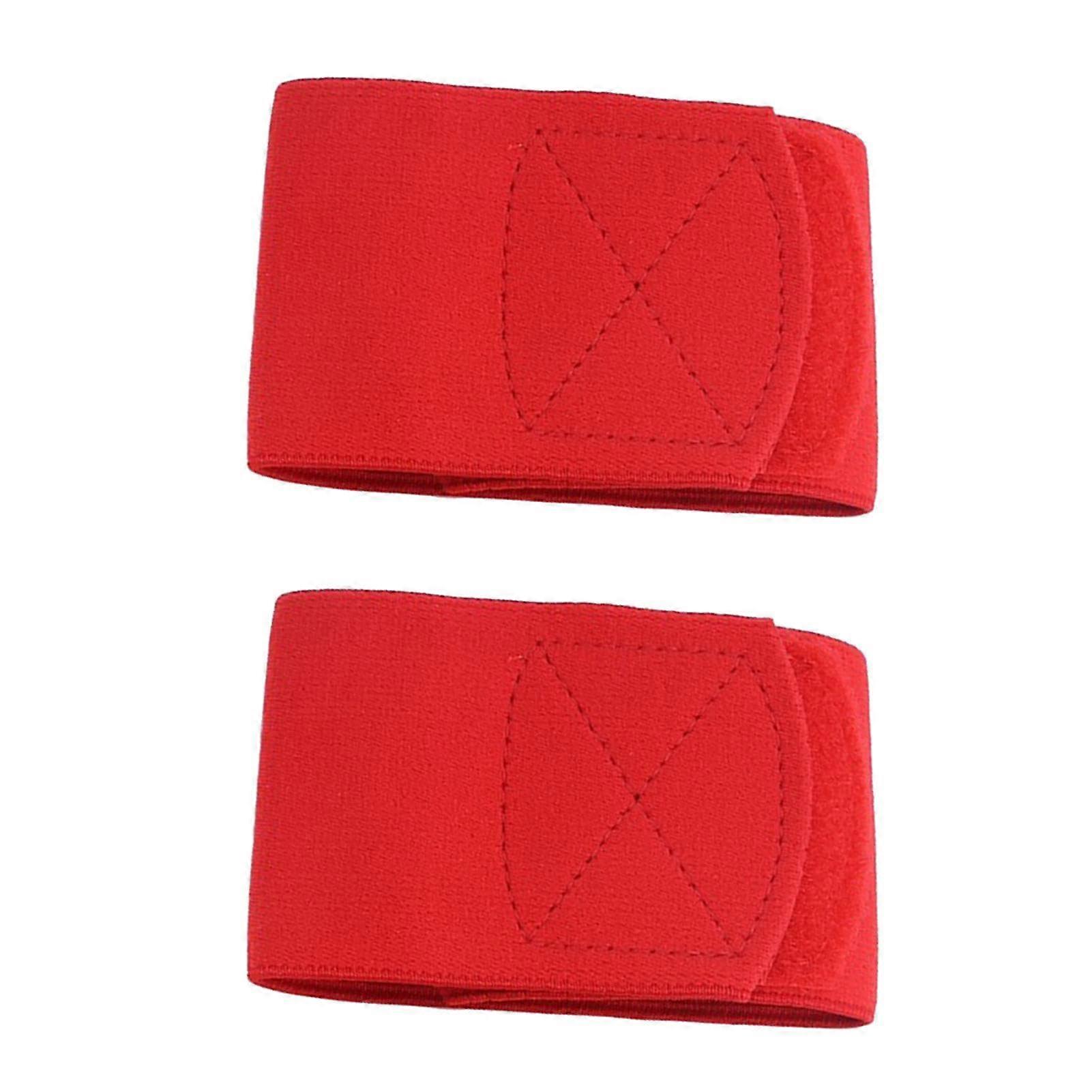 Ankle Brace Compression Sleeve with Elastic Foot Cuff for Sports, Running, Hiking - Red Foot Stabilizer