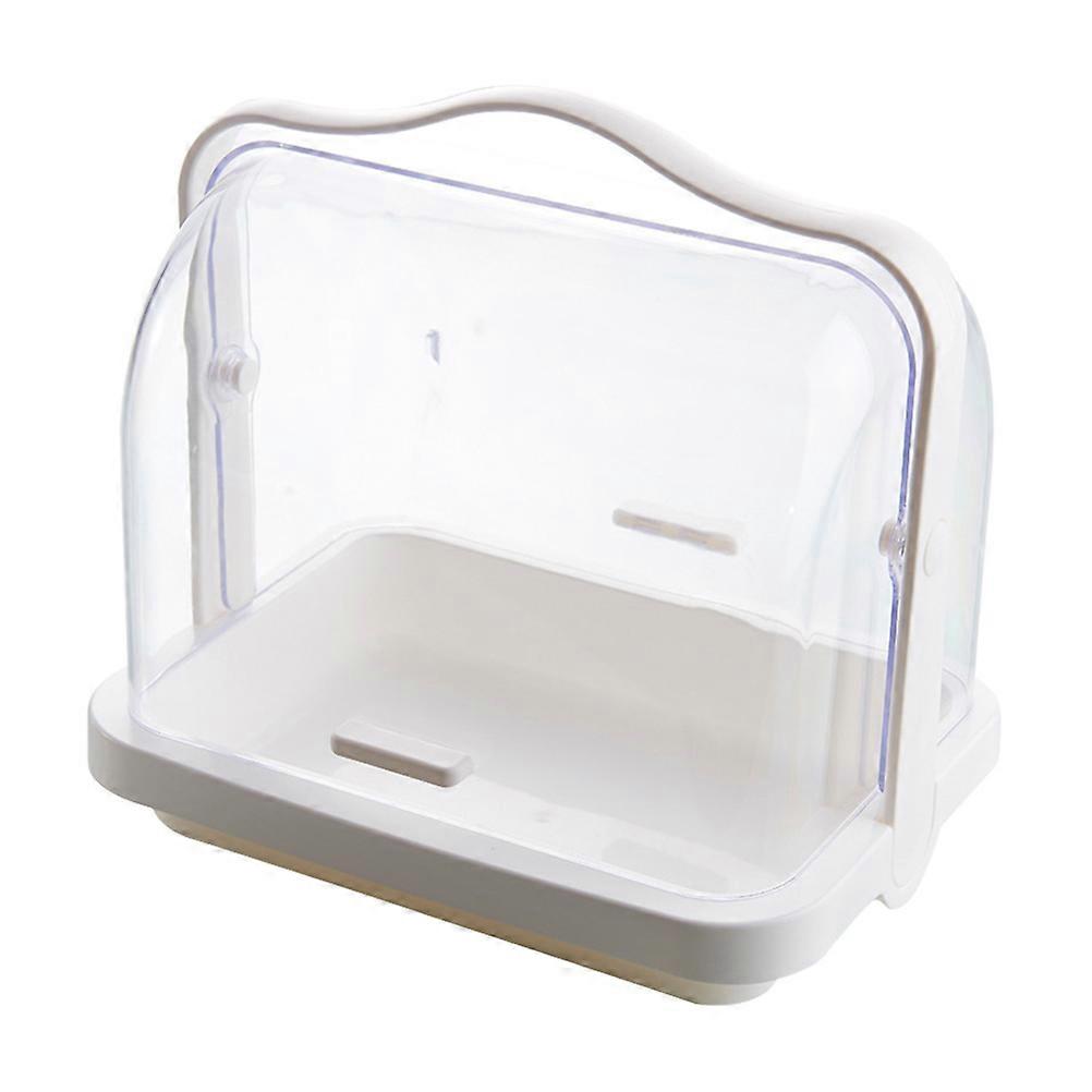 Infant Dishes Box Milk Bottle Storage Box Handheld Bread Keeper Dust-Proof Multi-Function Kitchen Items 30x28cm 1Pcs