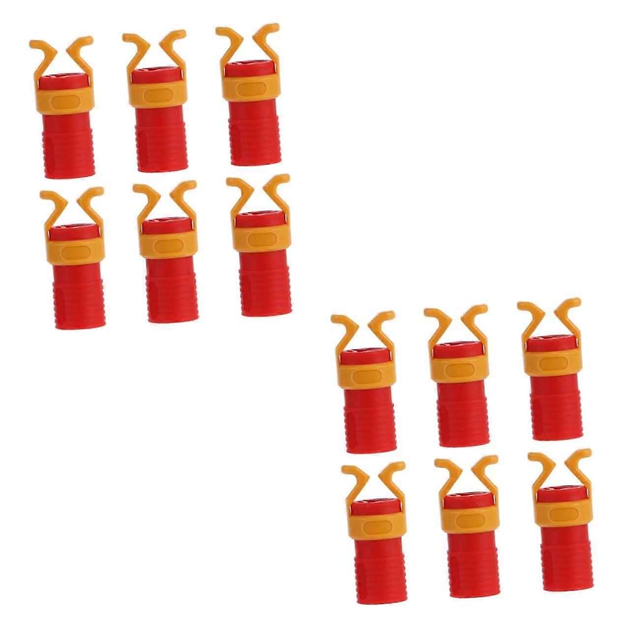 2 Sets Screw Holder Universal Tool Drill Holder for Impact Wrench and Nut Driver, ABS Plastic, Red, 6 Pieces x 2