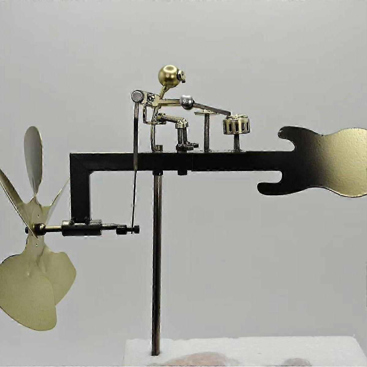 عازف الجيتار / عازف الإيقاع منحوتات الرياح والمغازل ، عازف الدرامز المعدني المصنوع يدويا طاحونة الهواء ، تمثال موسيقي الفن الحركي النحت طواحين الهواء لساحة الحديقة ل