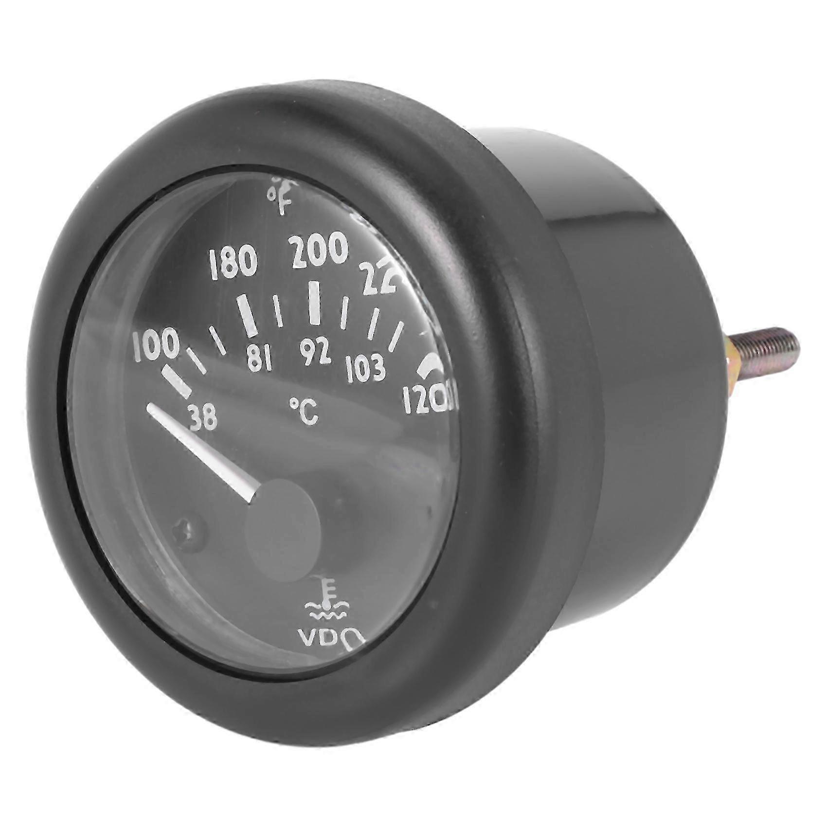 Elektromagnetischer Wassertemperaturmesser für 24V-Systeme - VDO Wassermessgerät für genaue Temperaturüberwachung