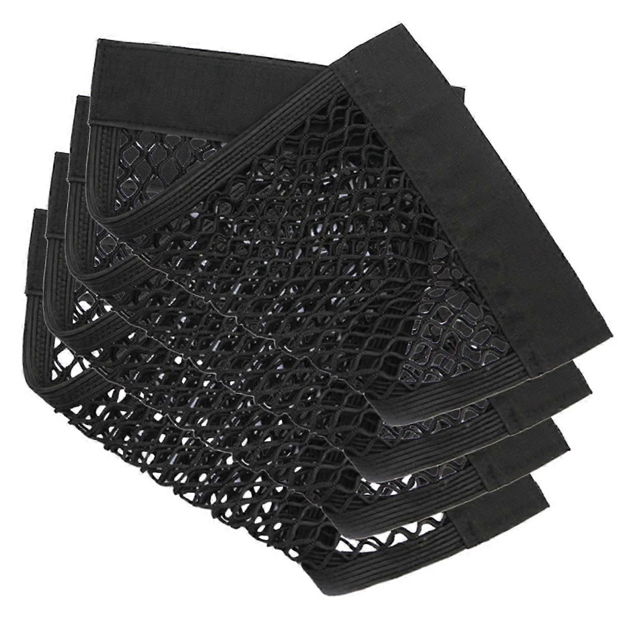 4Piece Trunk Cargo Net for Cars, DoubleLayer Storage Net Made of Oxford Fabric, Installs for Organizing Luggage and Accessories