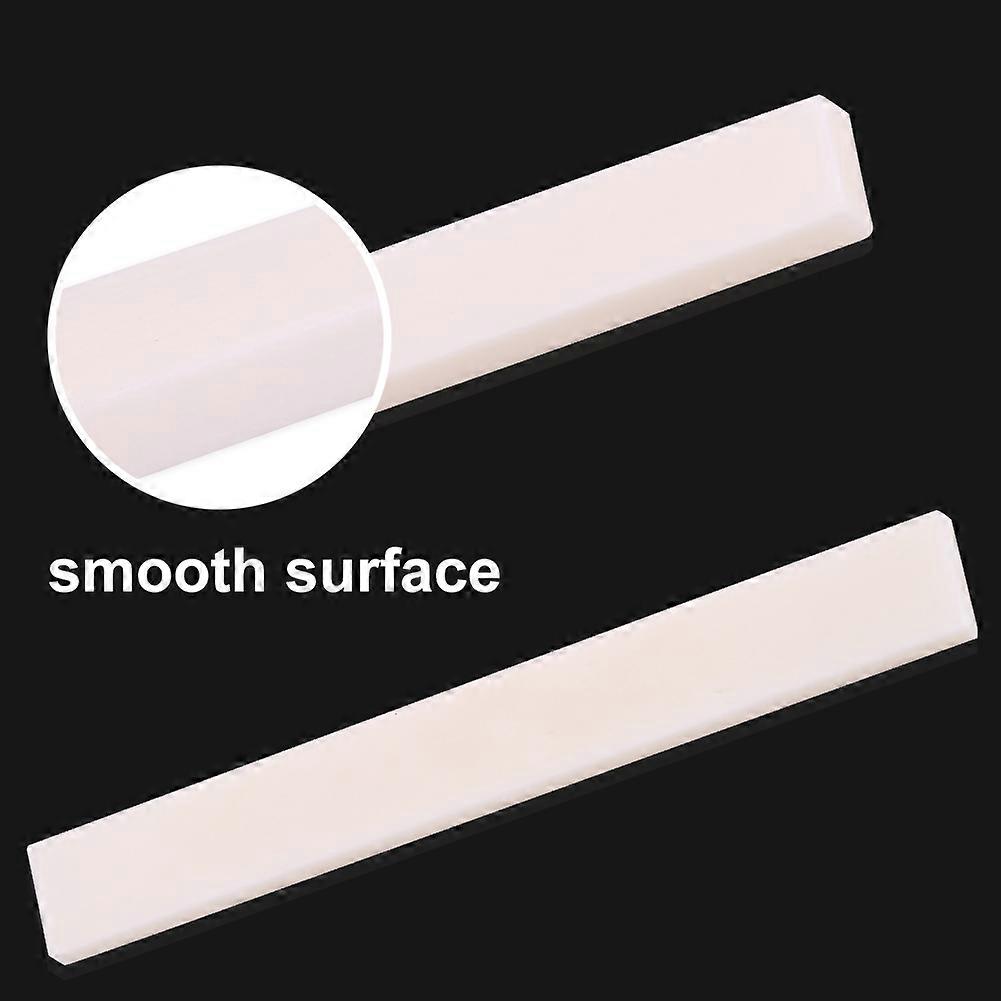 Bone Guitar Nut & Saddle Set 52x6x10mm & 80x3x10mm for 6-String Guitar