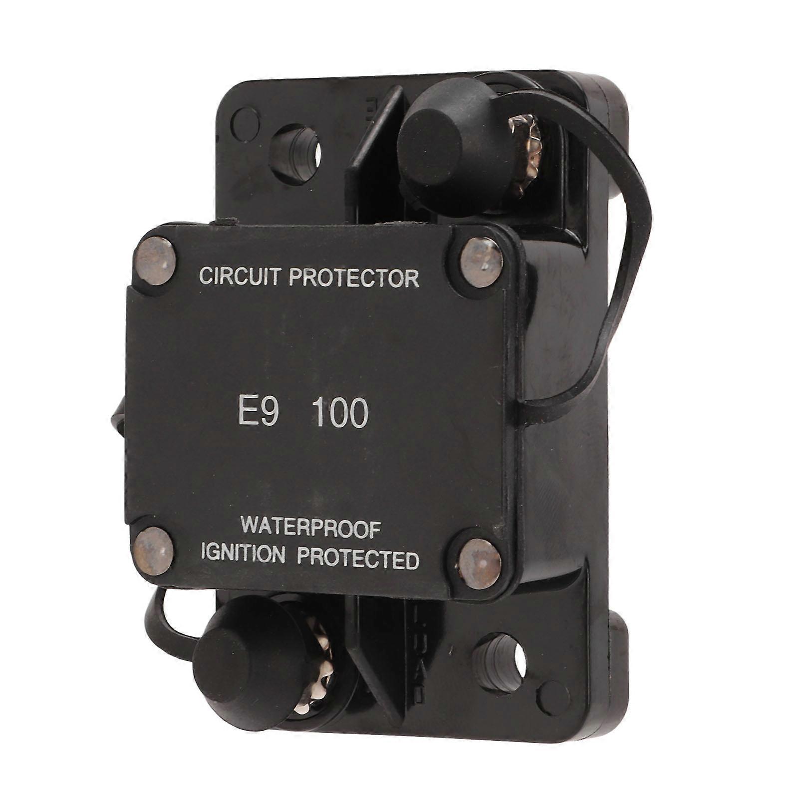 Disjoncteur à réinitialisation automatique 1/4in Stud 32V 100A IP67 étanche pour bateau RV camion batterie