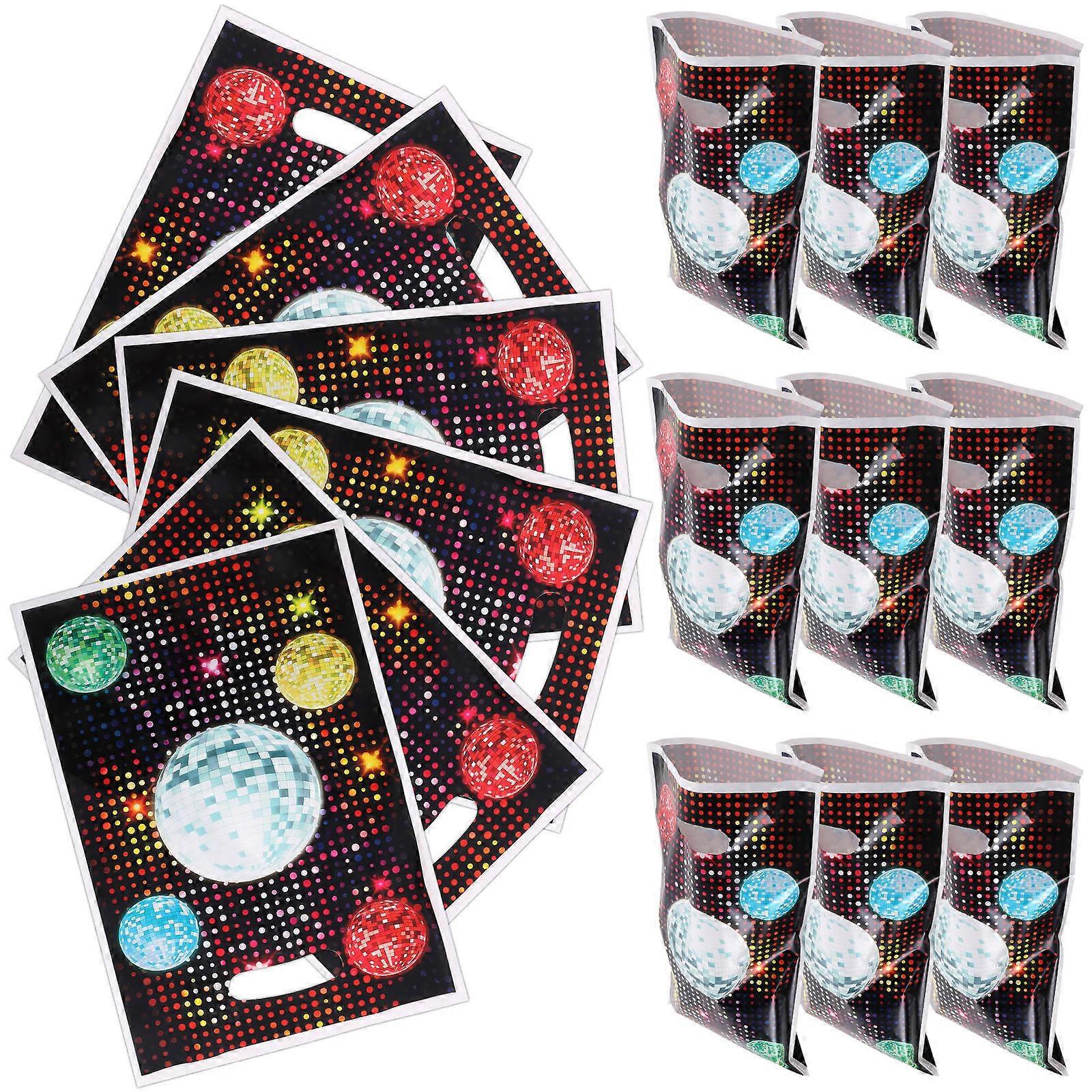 Retro Gift Bags with Pearlescent Coating for Party and Storage Use Multi Color Handheld Portable 50pcs