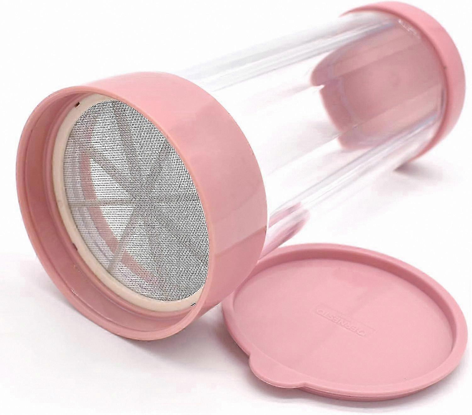 Fine Mesh Sifter Lid for Flour, Sugar, Cocoa, and Spice Dispensing Shaker Container with Powder Sieve Functionality for Baking and Cooking Needs