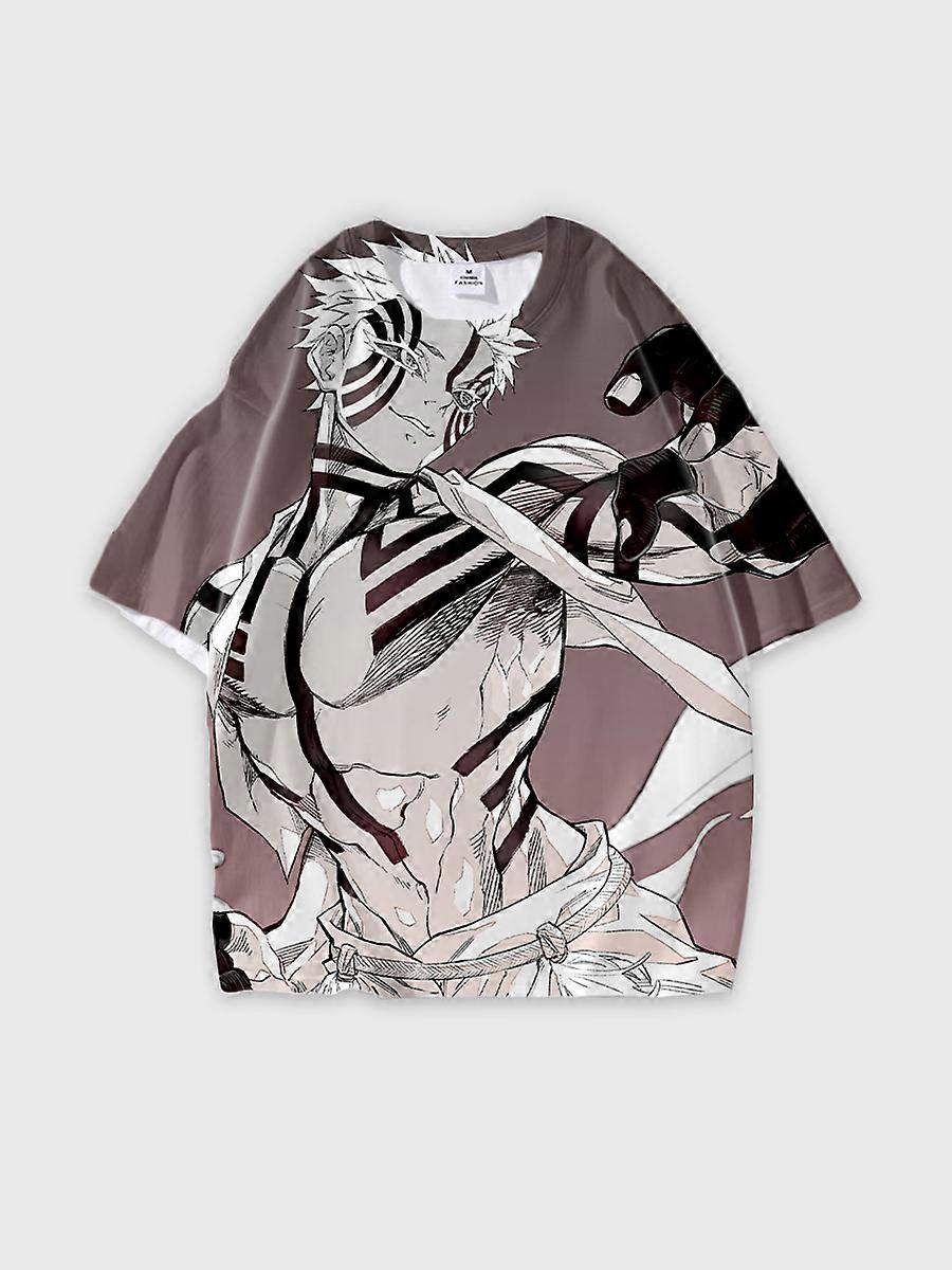 T-shirt round neck Character Pattern loose short sleeve P709