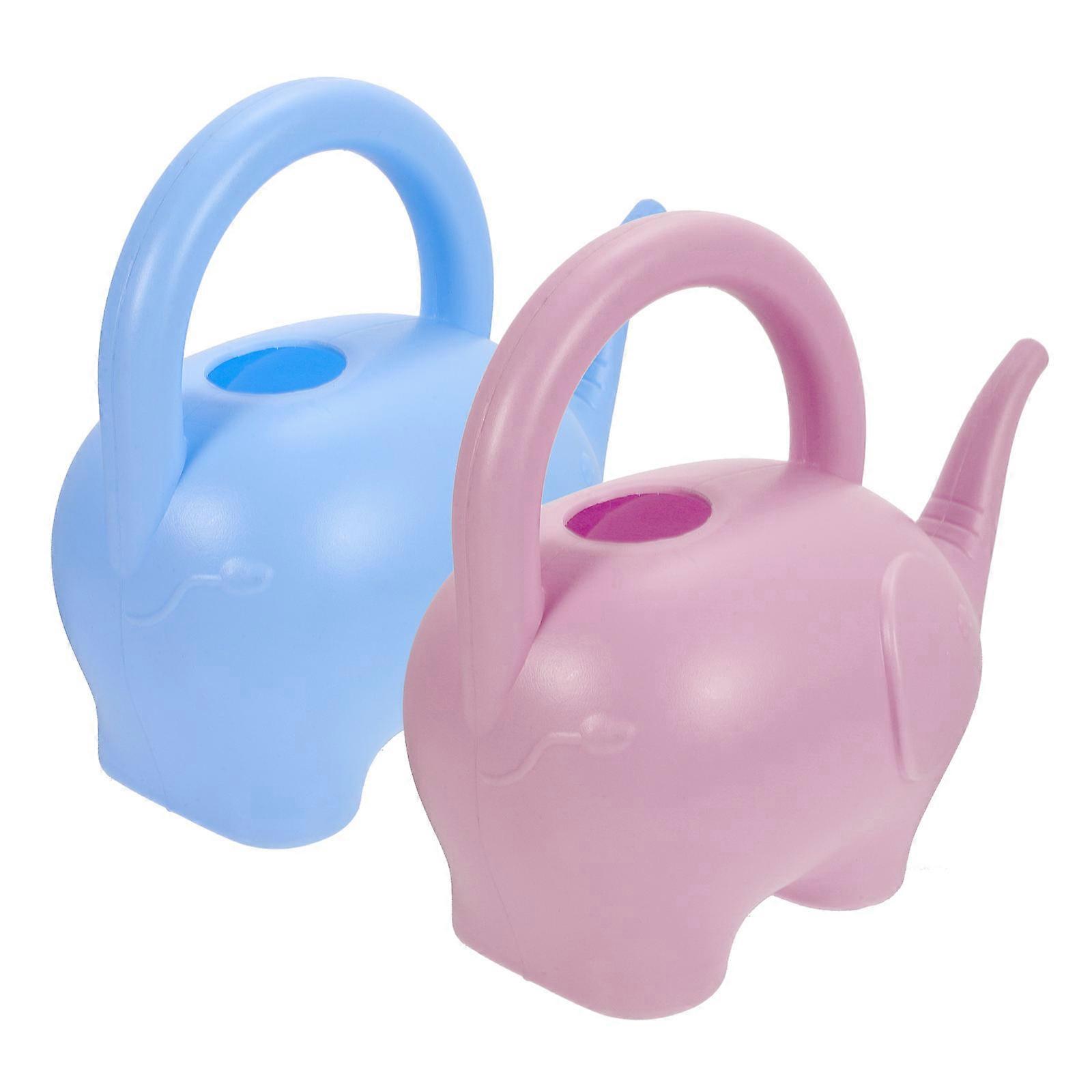 Cute Animal Shaped Watering Can for Home in Assorted Color Made of Plastic 2 Pieces