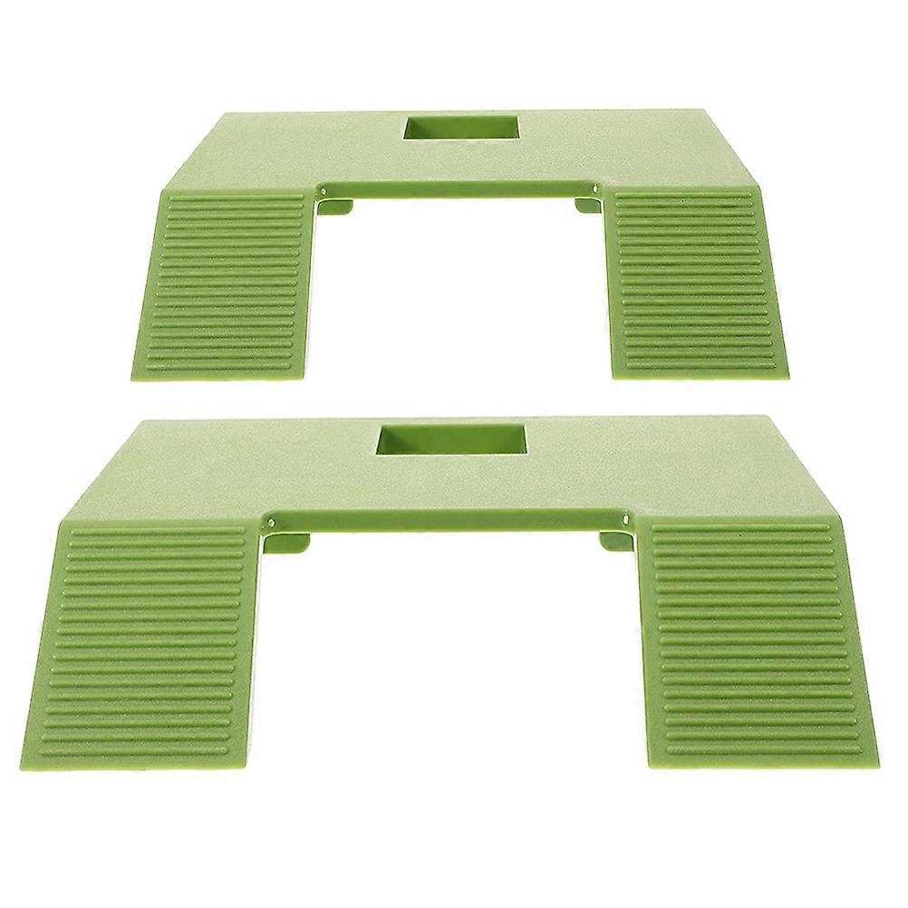Aquarium Basking Platform Turtle Accessories Floating Dock Green 30.00X24.00X5.00CM 2Pcs For Aquatic Turtles