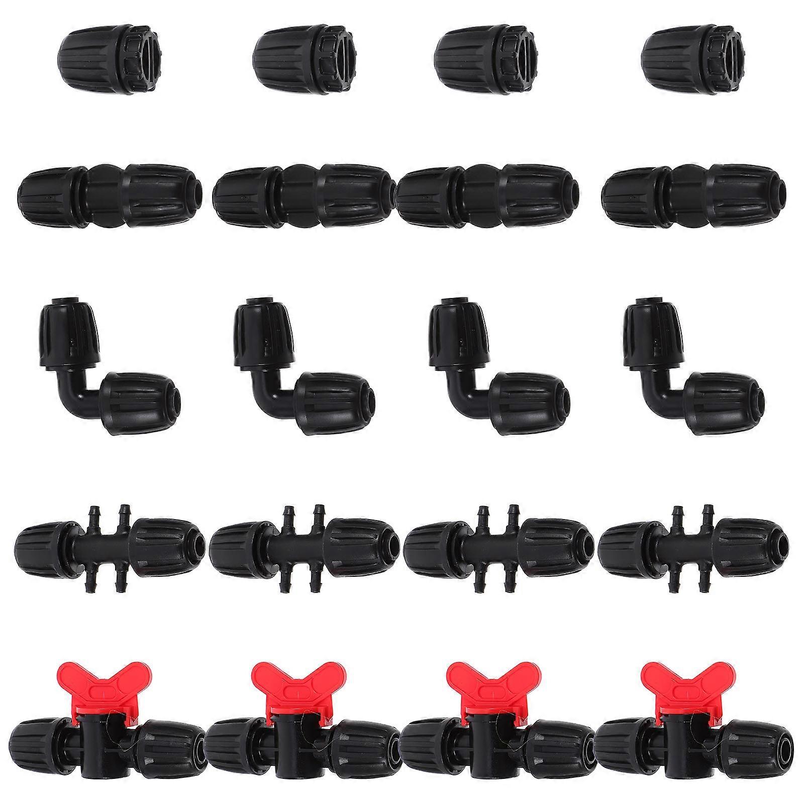 Quick Connect Drip Irrigation Fittings Set – Durable Hose Connectors for Easy Installation & Universal Compatibility – Garden Irrigation Accessories