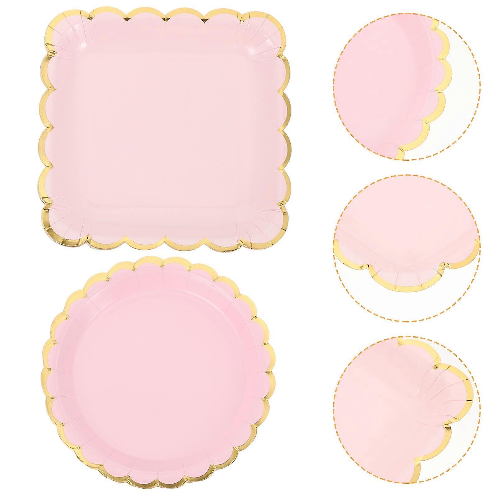 Light Pink Paper for Party and Daily Use Bright Color 20 Pcs