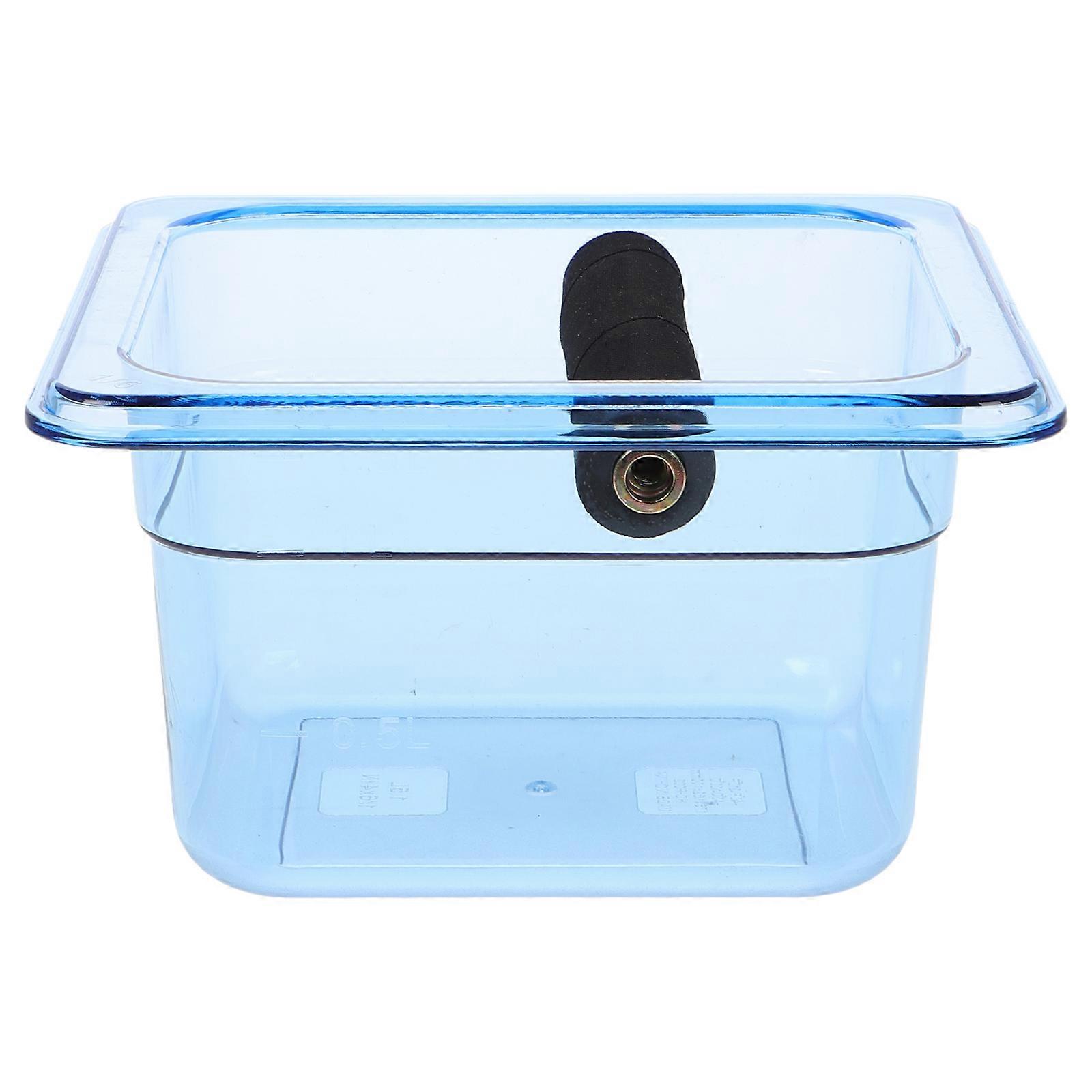 Coffee Pucks Container Non Slip Base Sky Blue For Espresso Machine Home And Commercial Use 1Set