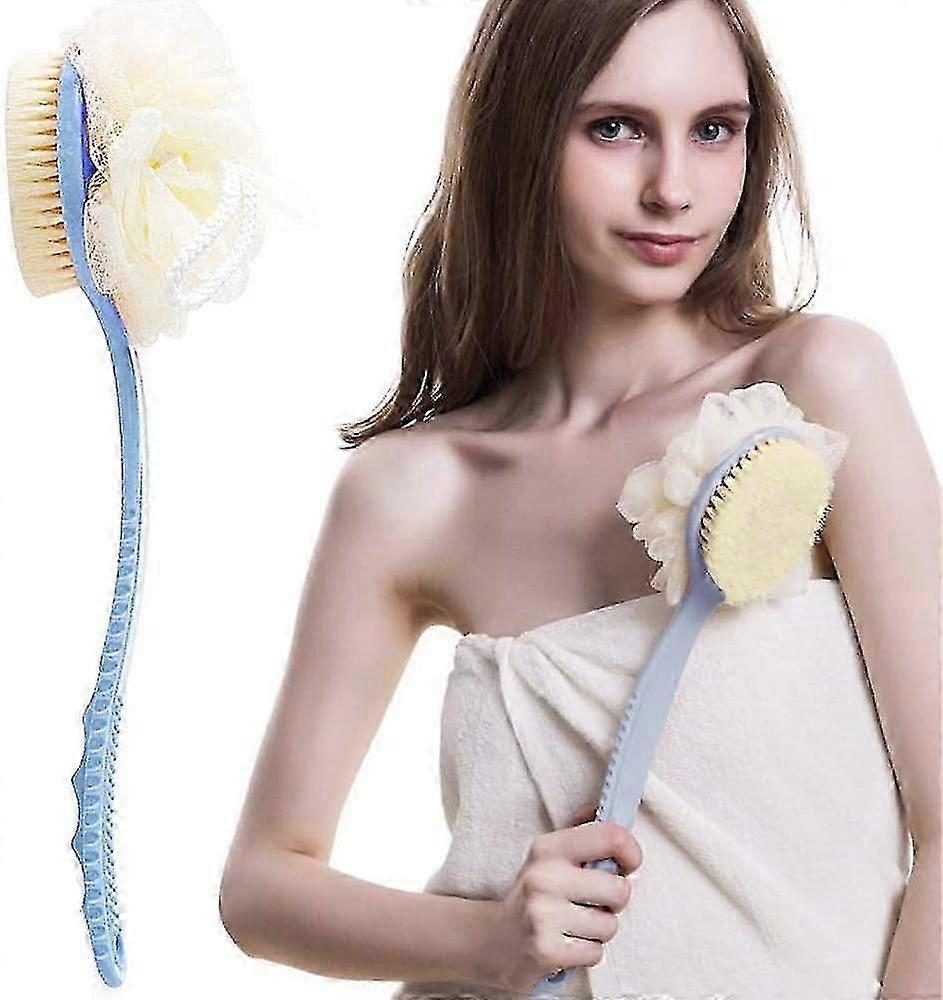 2025 2 In 1 Back Shower Brush, Exfoliating And Removing Dirt